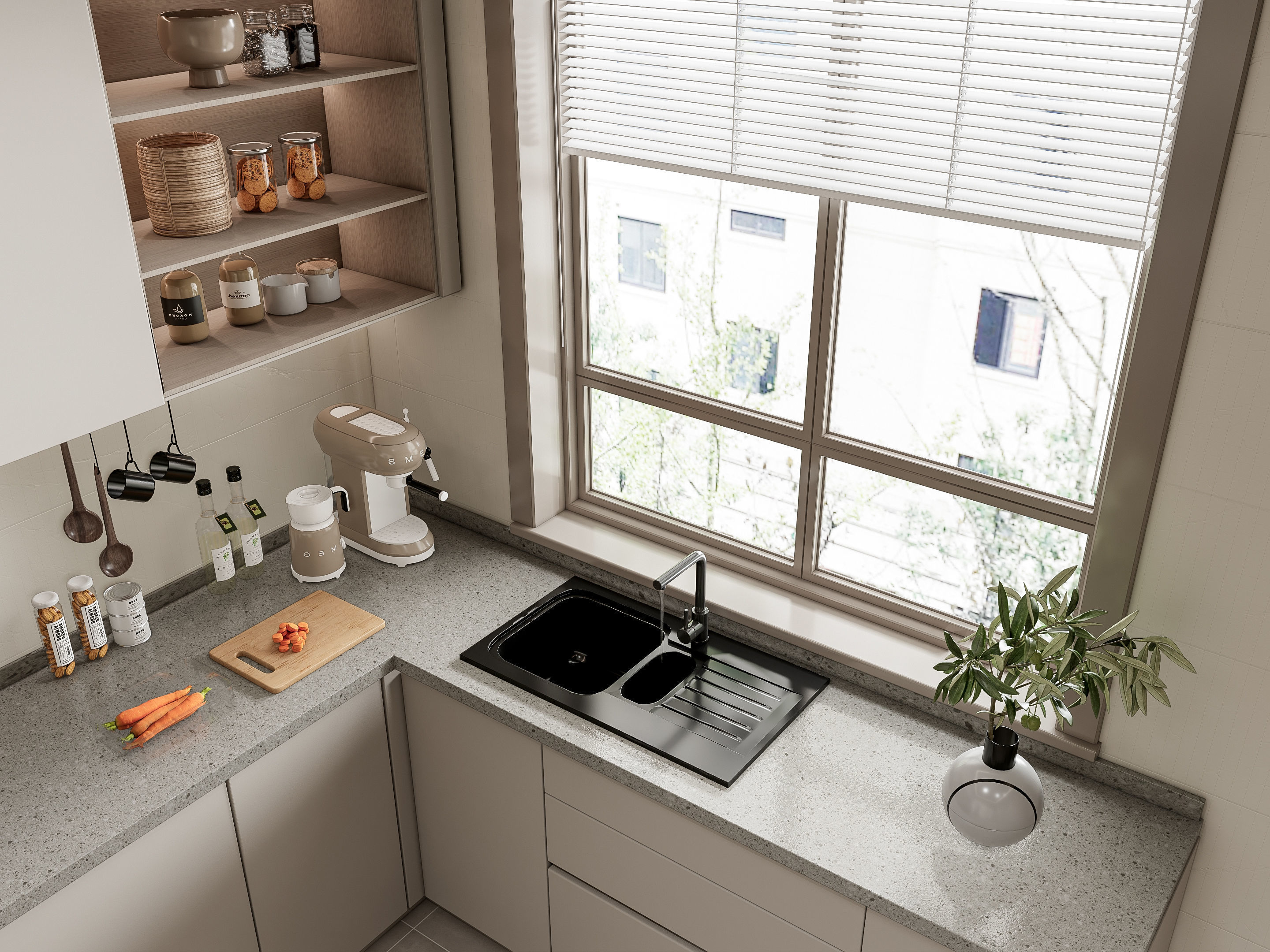 Kitchen Modern interior 107 3D model_7