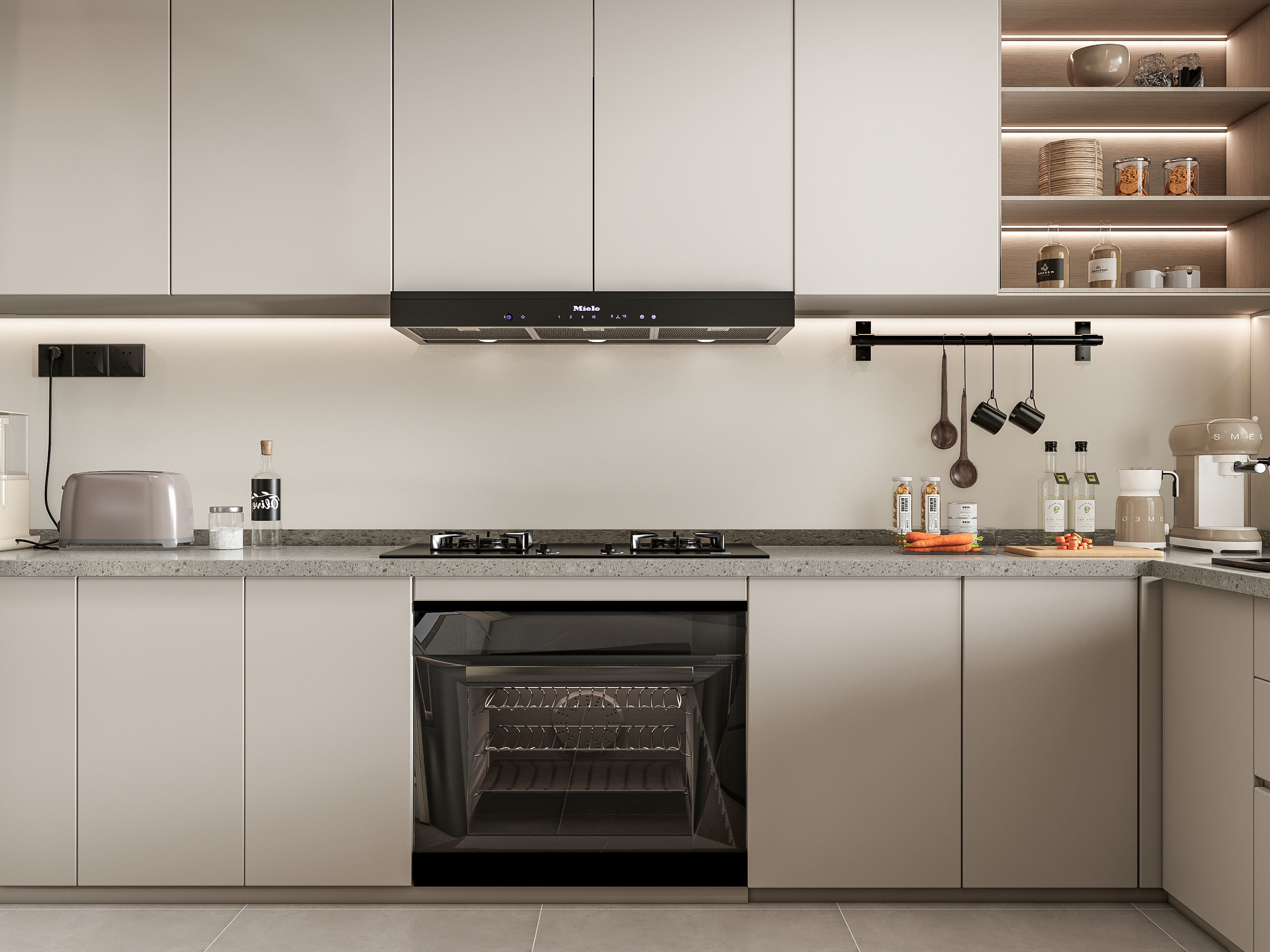 Kitchen Modern interior 107 3D model_13