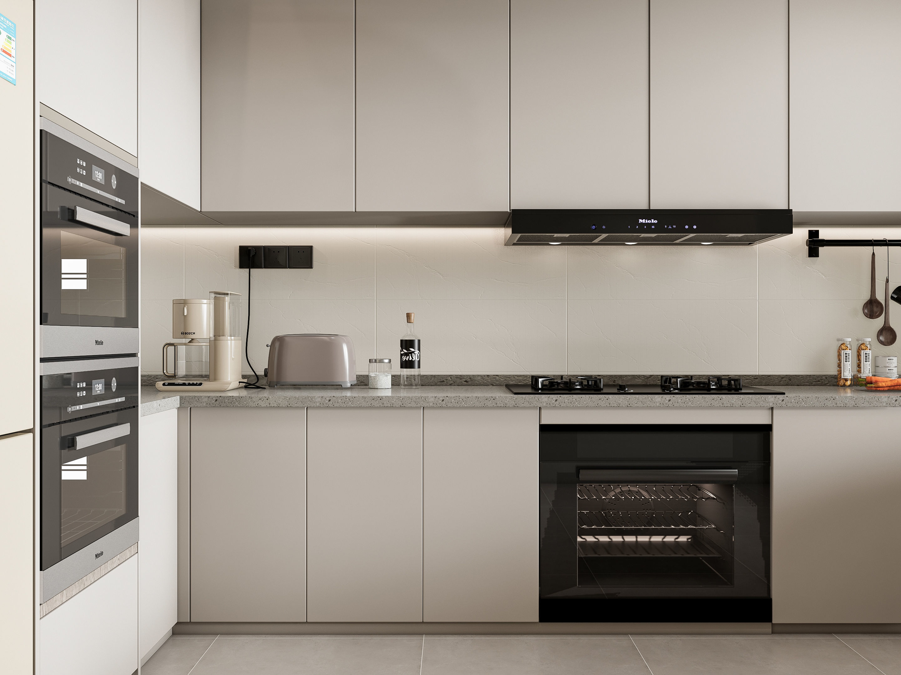 Kitchen Modern interior 107 3D model_3