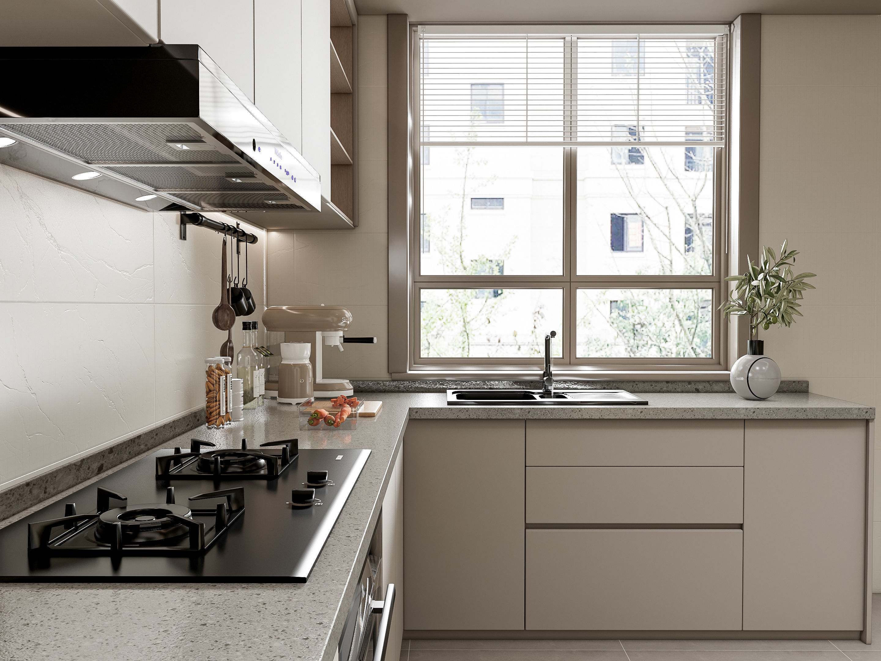 Kitchen Modern interior 107 3D model_8