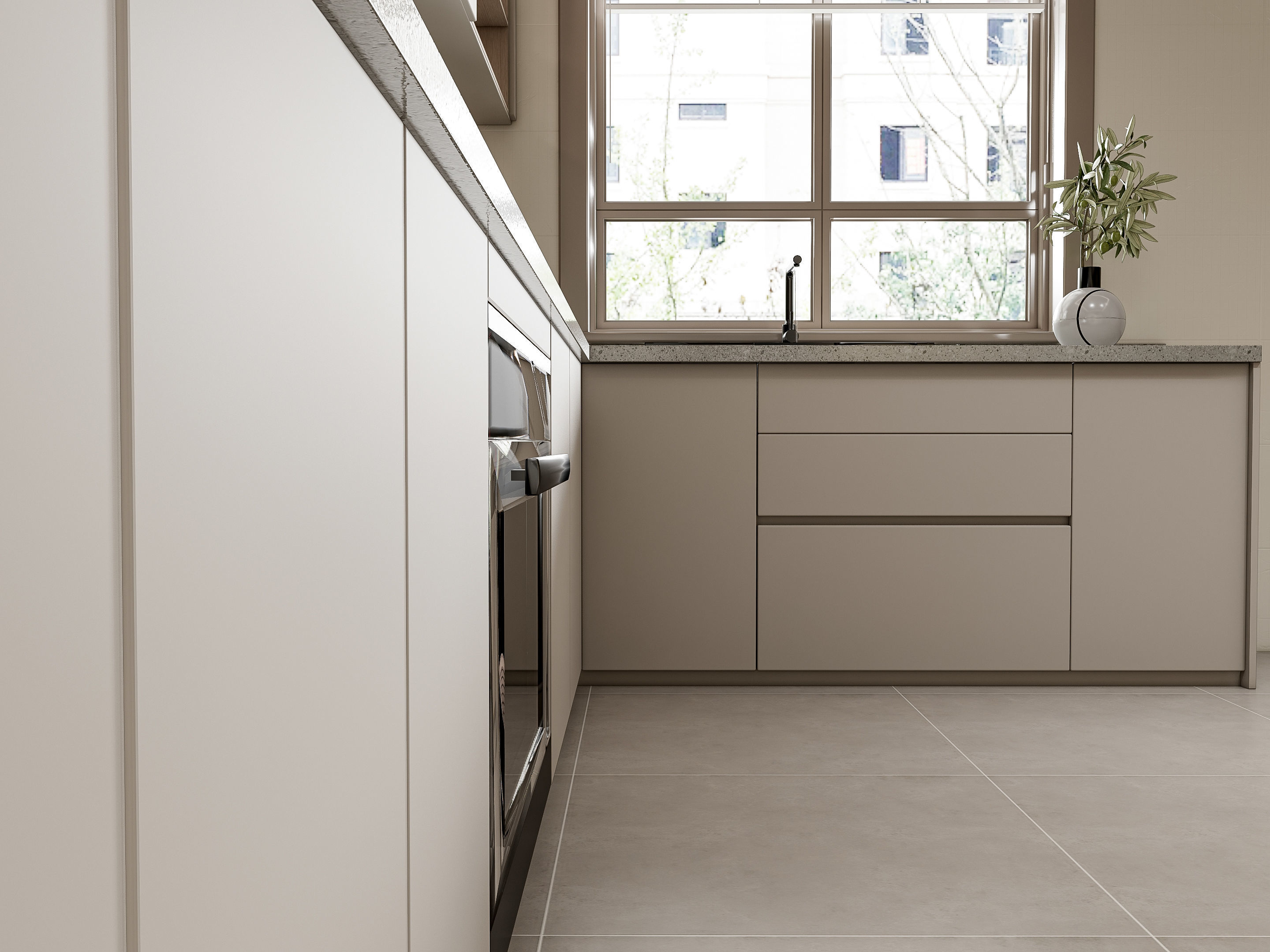 Kitchen Modern interior 107 3D model_9