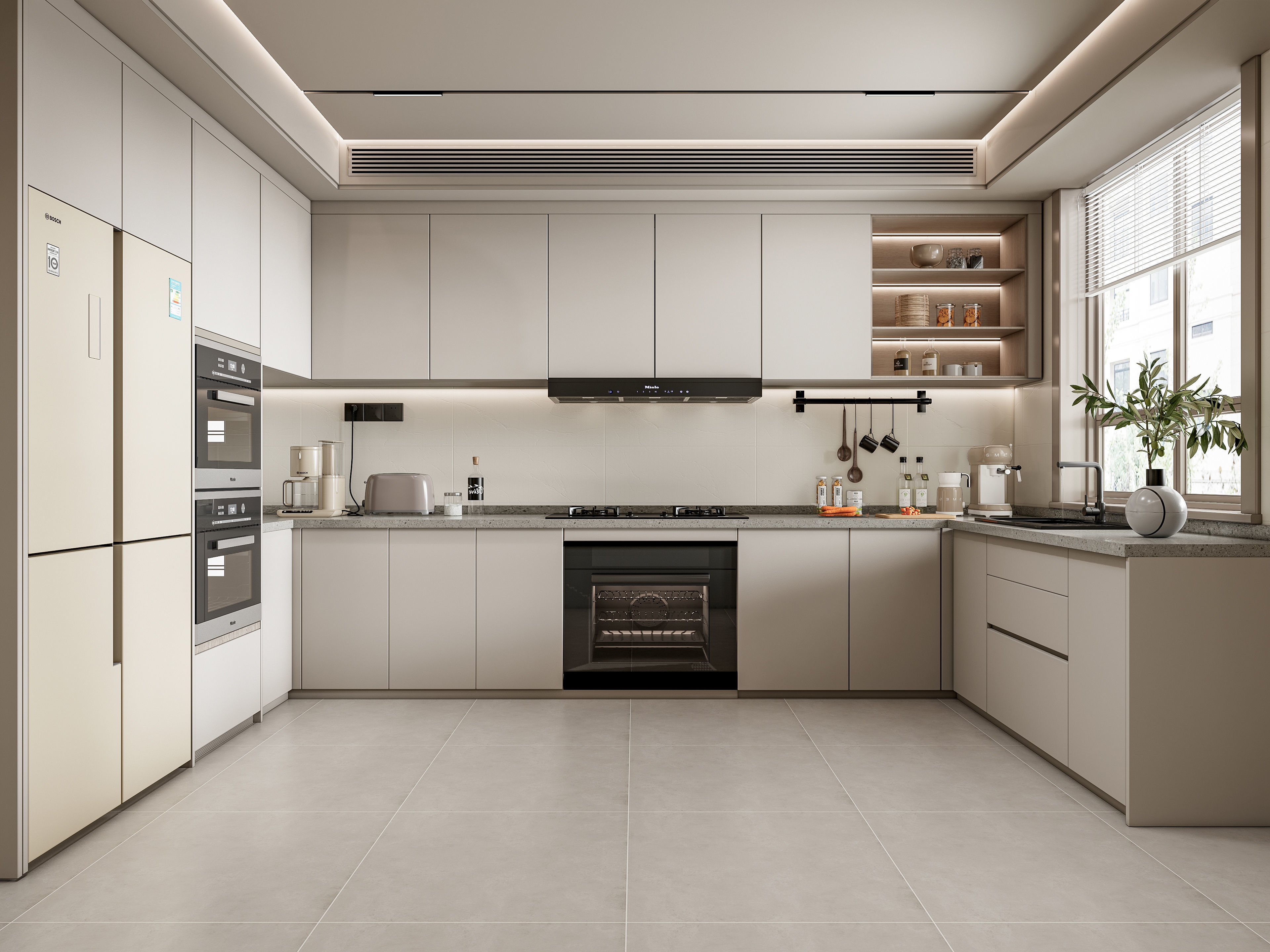 Kitchen Modern interior 107 3D model_0