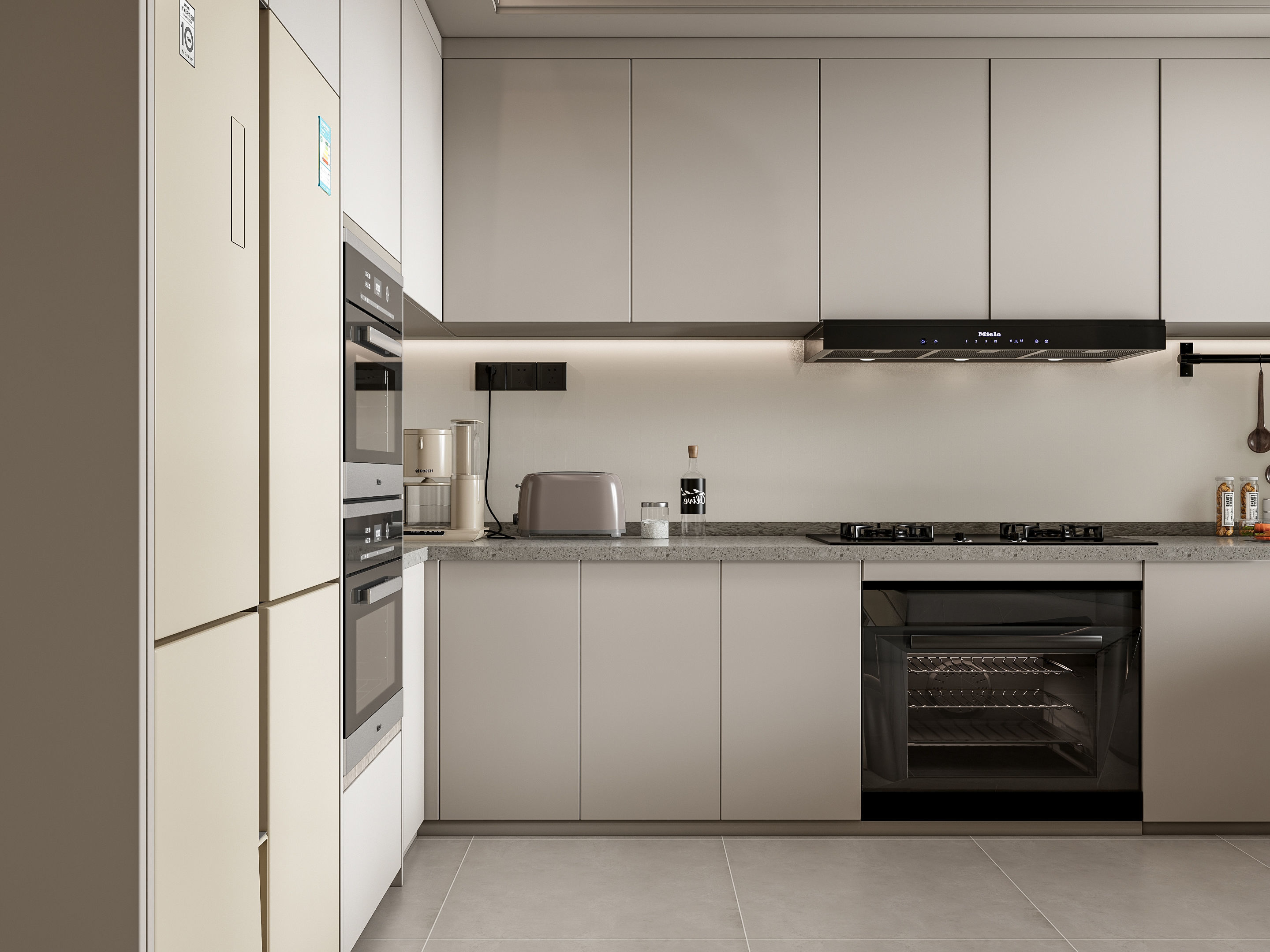 Kitchen Modern interior 107 3D model_15