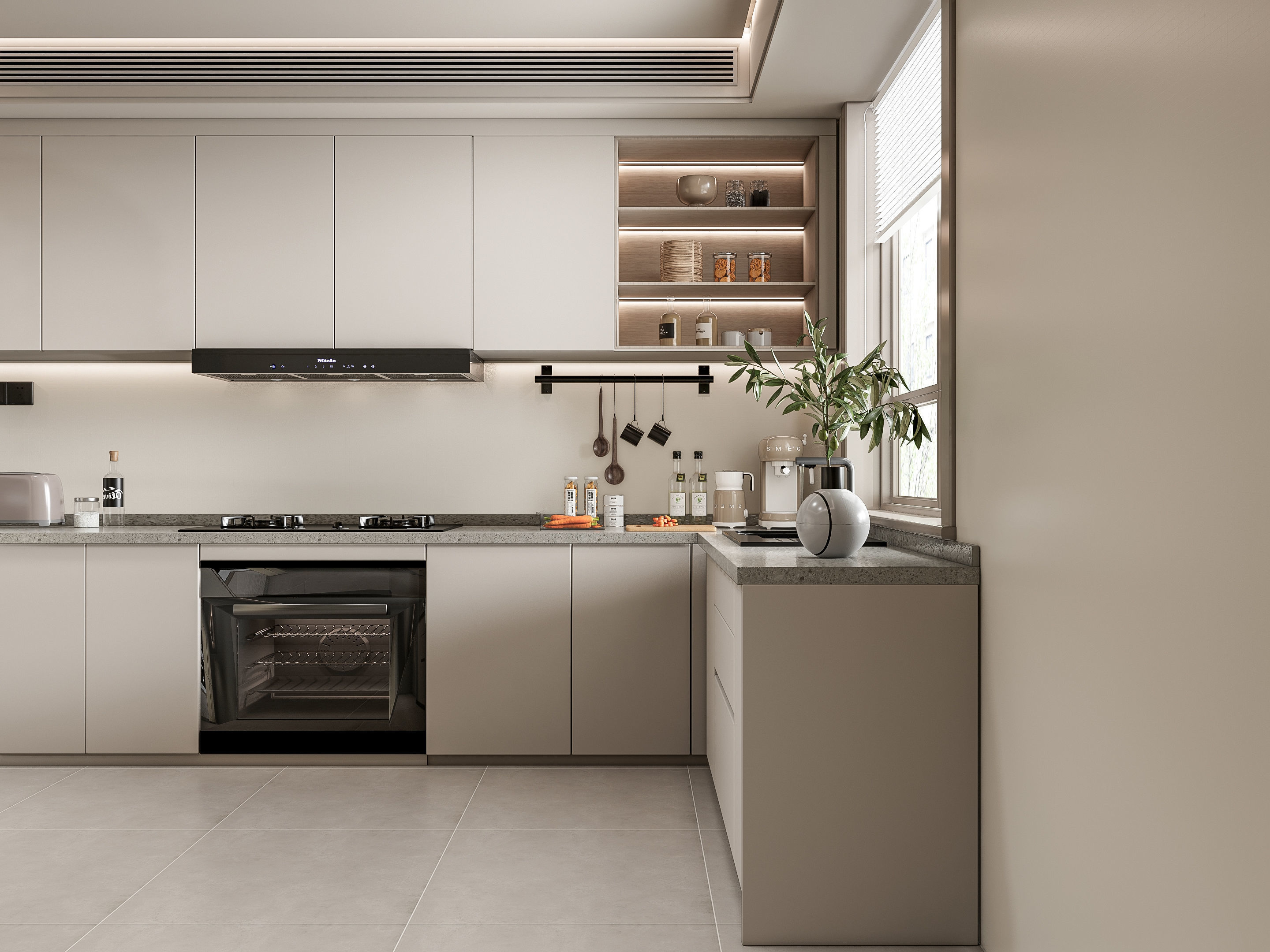 Kitchen Modern interior 107 3D model_18