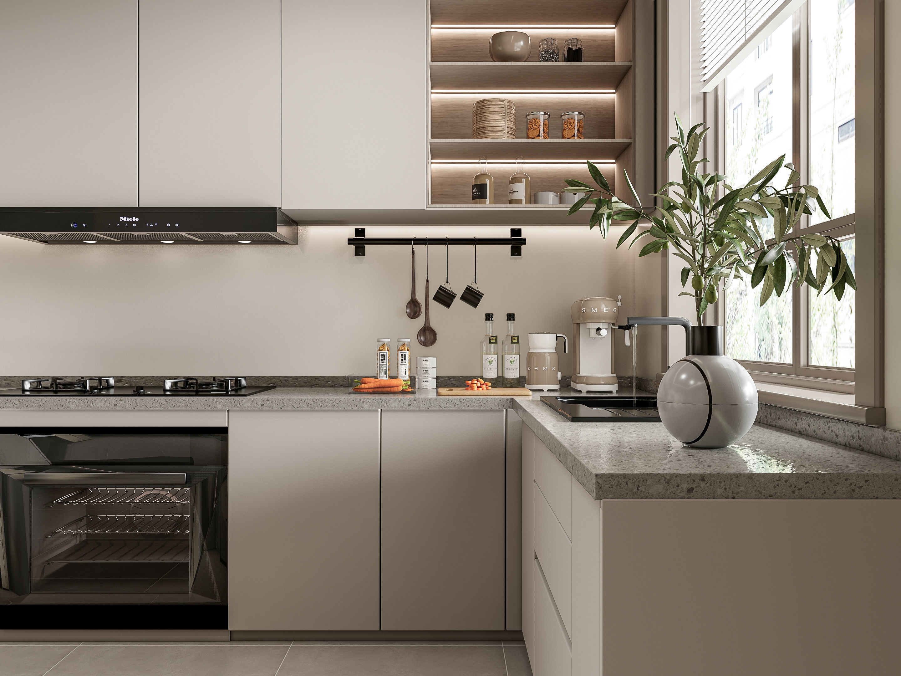 Kitchen Modern interior 107 3D model_14