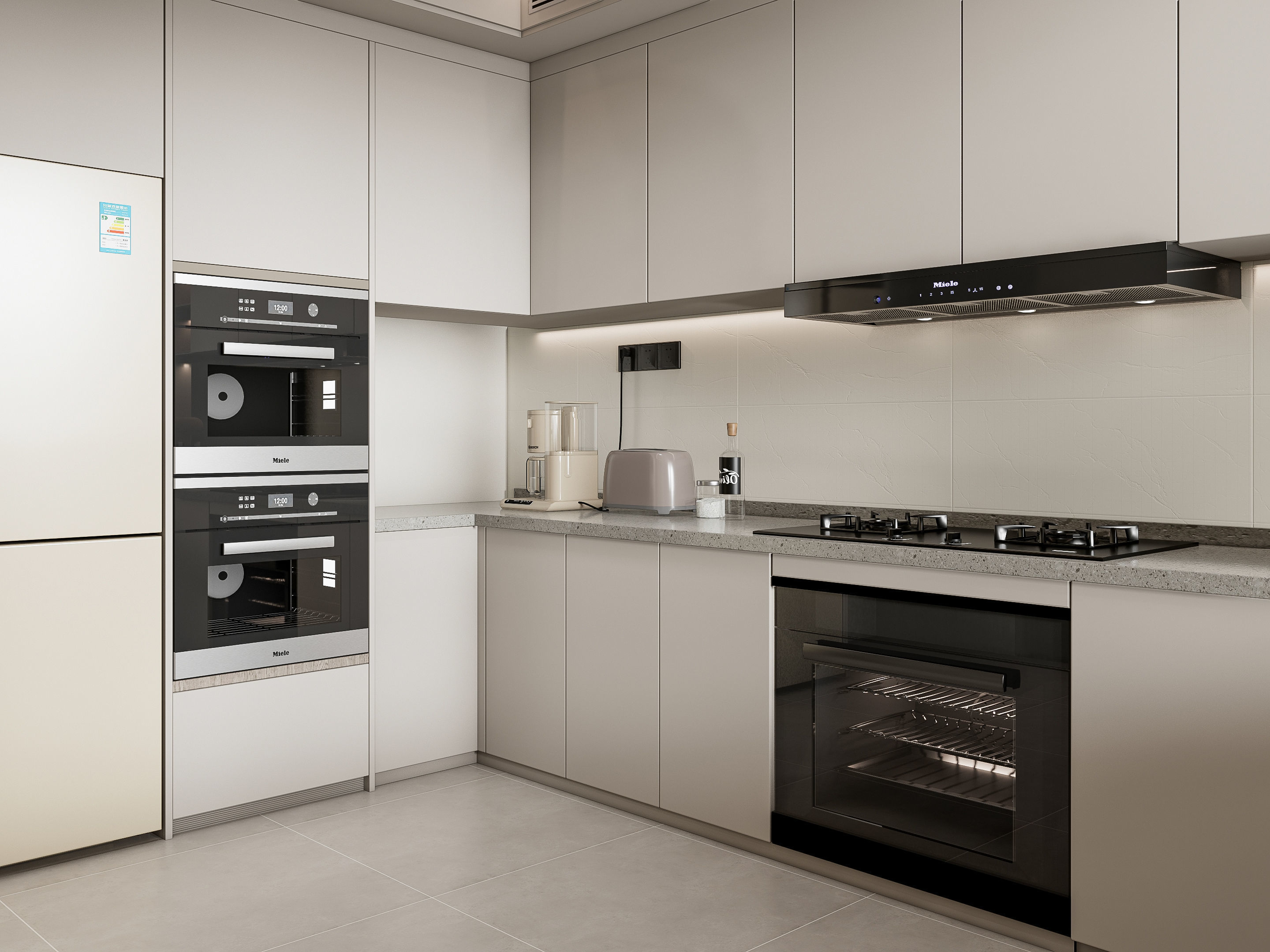 Kitchen Modern interior 107 3D model_4