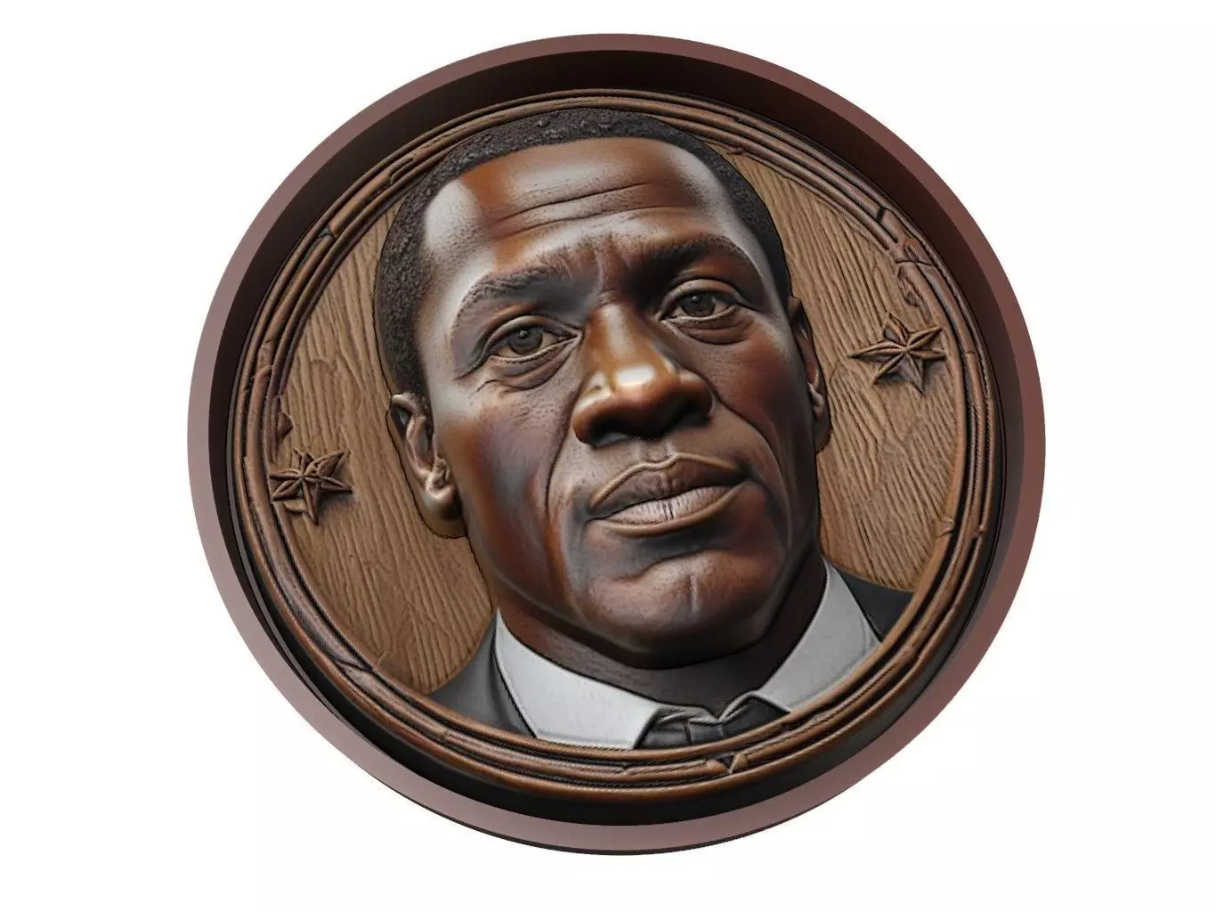 Clarence Seedorf Footballer Medallion 3D print model_0