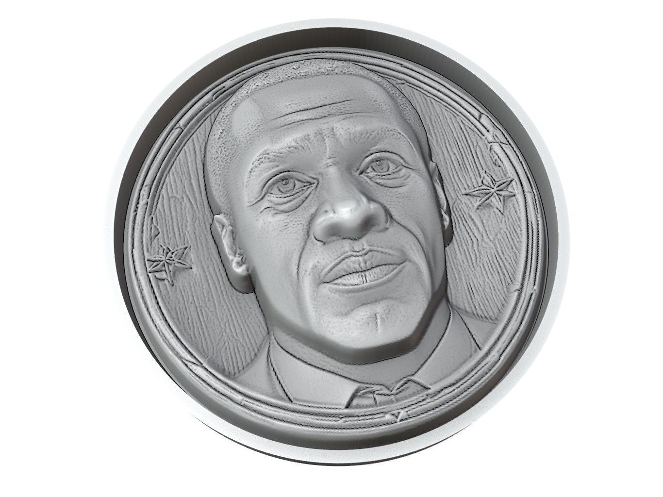 Clarence Seedorf Footballer Medallion 3D print model_2