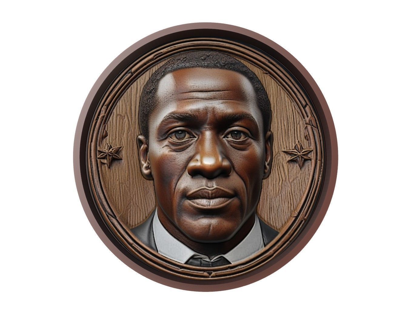 Clarence Seedorf Footballer Medallion 3D print model_1