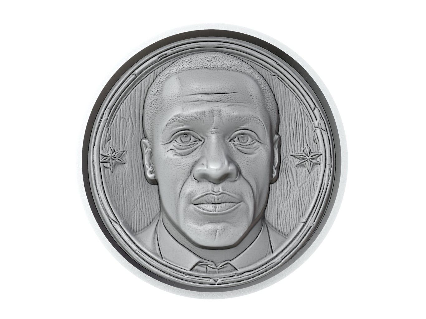 Clarence Seedorf Footballer Medallion 3D print model_3