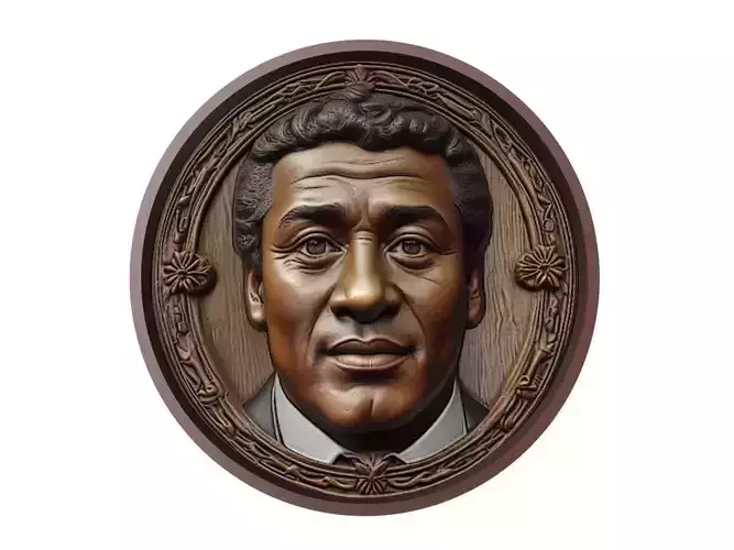 Romario Footballer Medallion 3D print model
