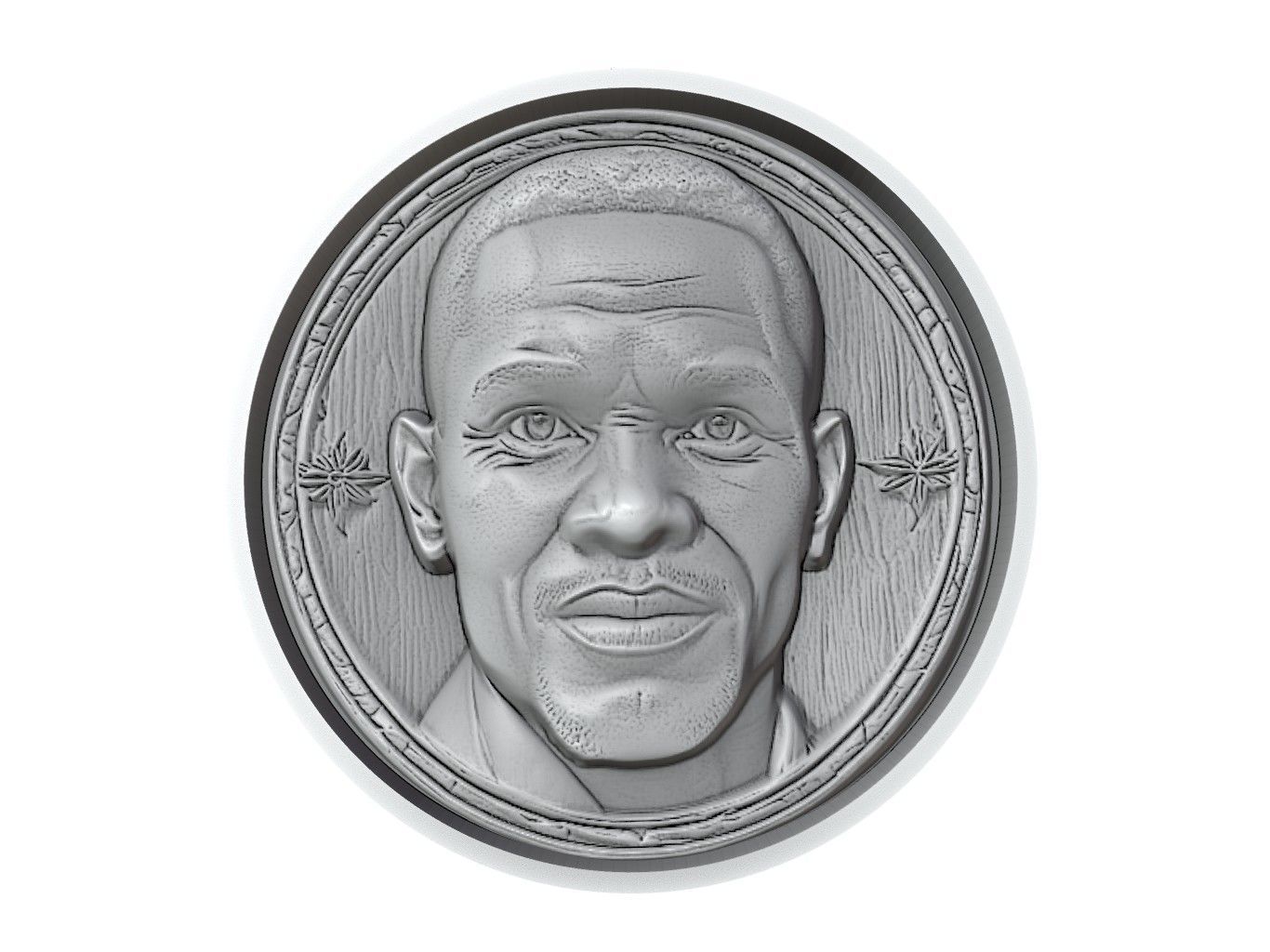 Samuel Eto Footballer Medallion 3D print model_2