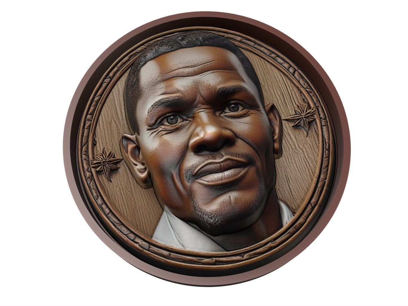 Samuel Eto Footballer Medallion 3D print model_1