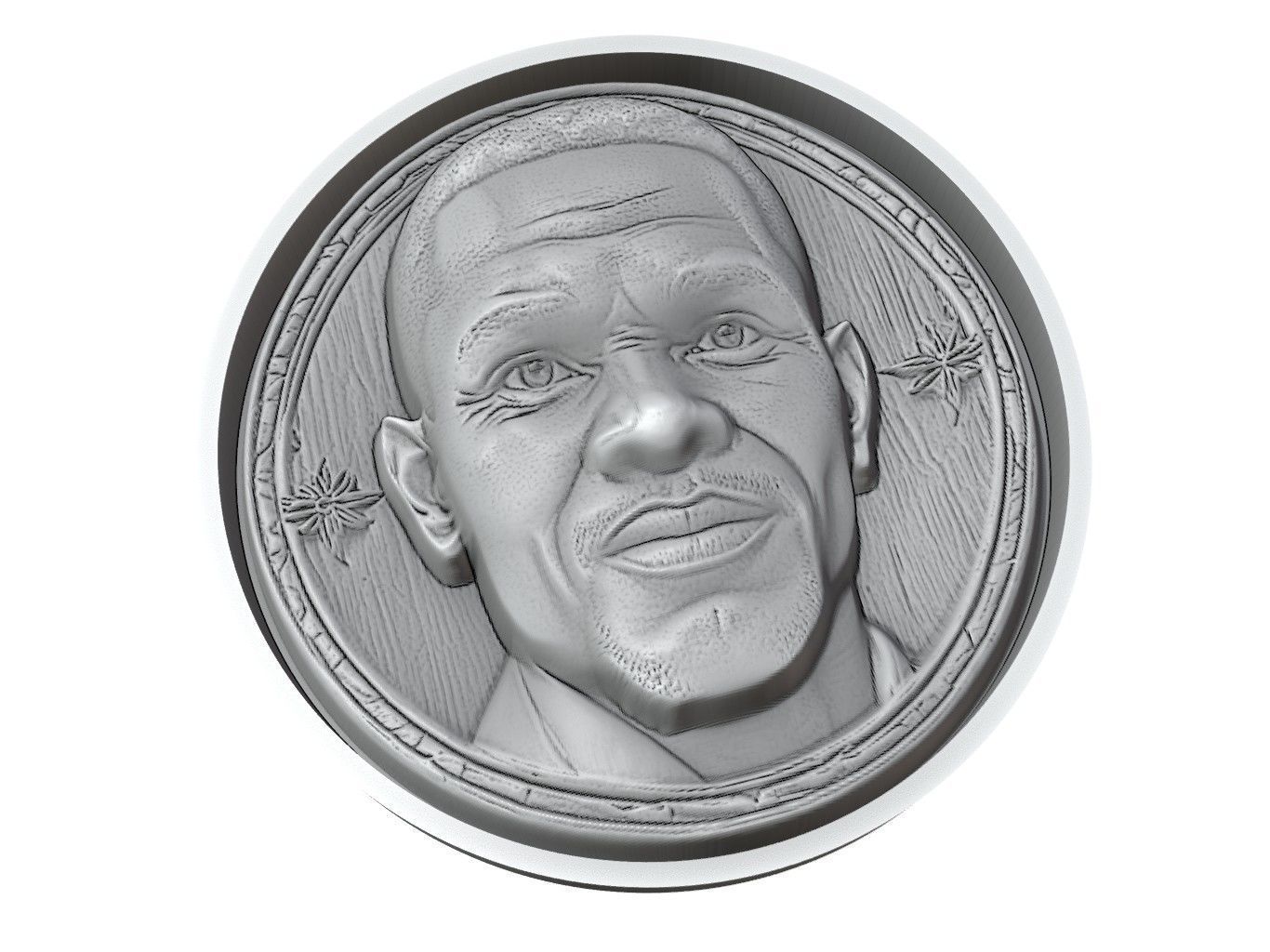 Samuel Eto Footballer Medallion 3D print model_3