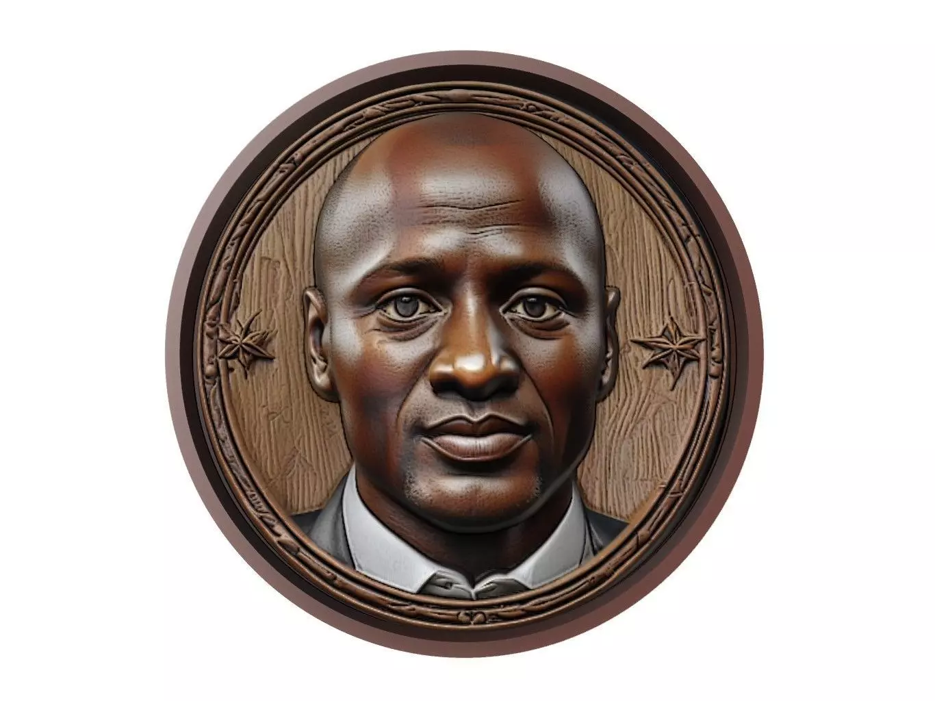 Patrick Vieira Footballer Medallion 3D print model_0