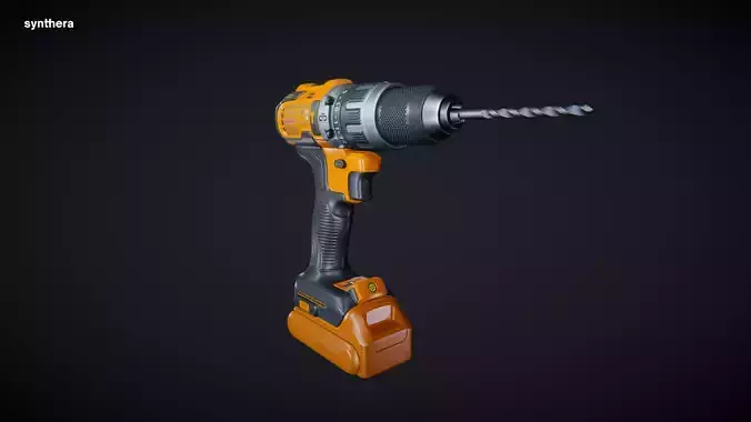 Power Drill 01 Active 3D model
