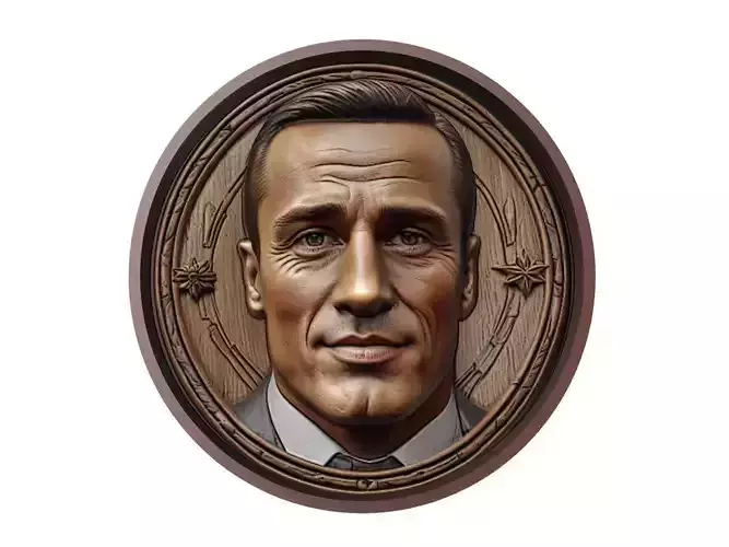 Fabio Cannavaro Footballer Medallion 3D print model