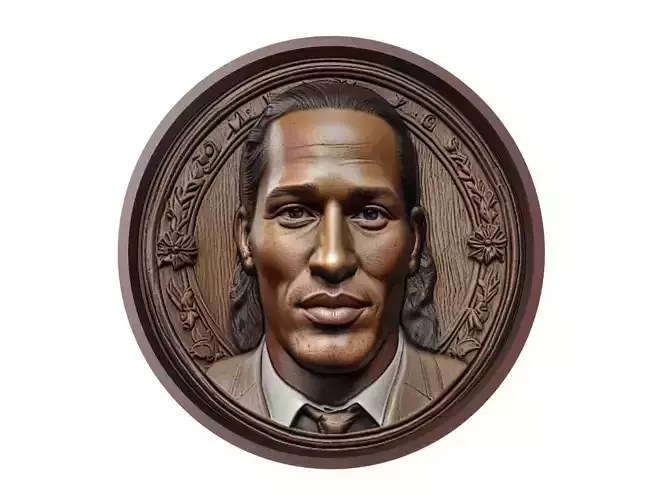 Virgil van Dijk Footballer Medallion
