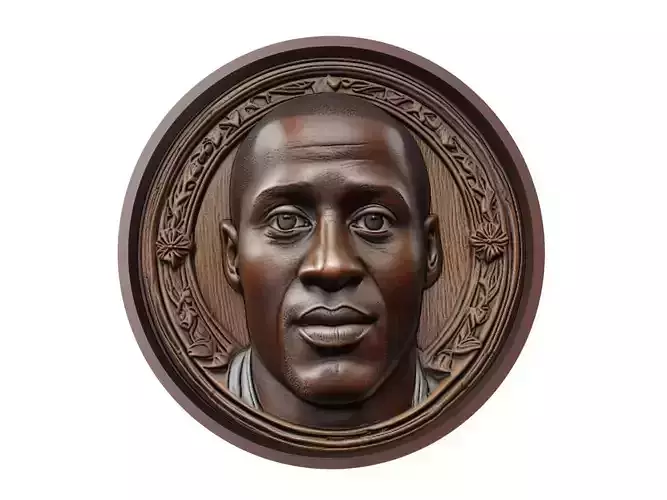 Yaya Toure Footballer Medallion