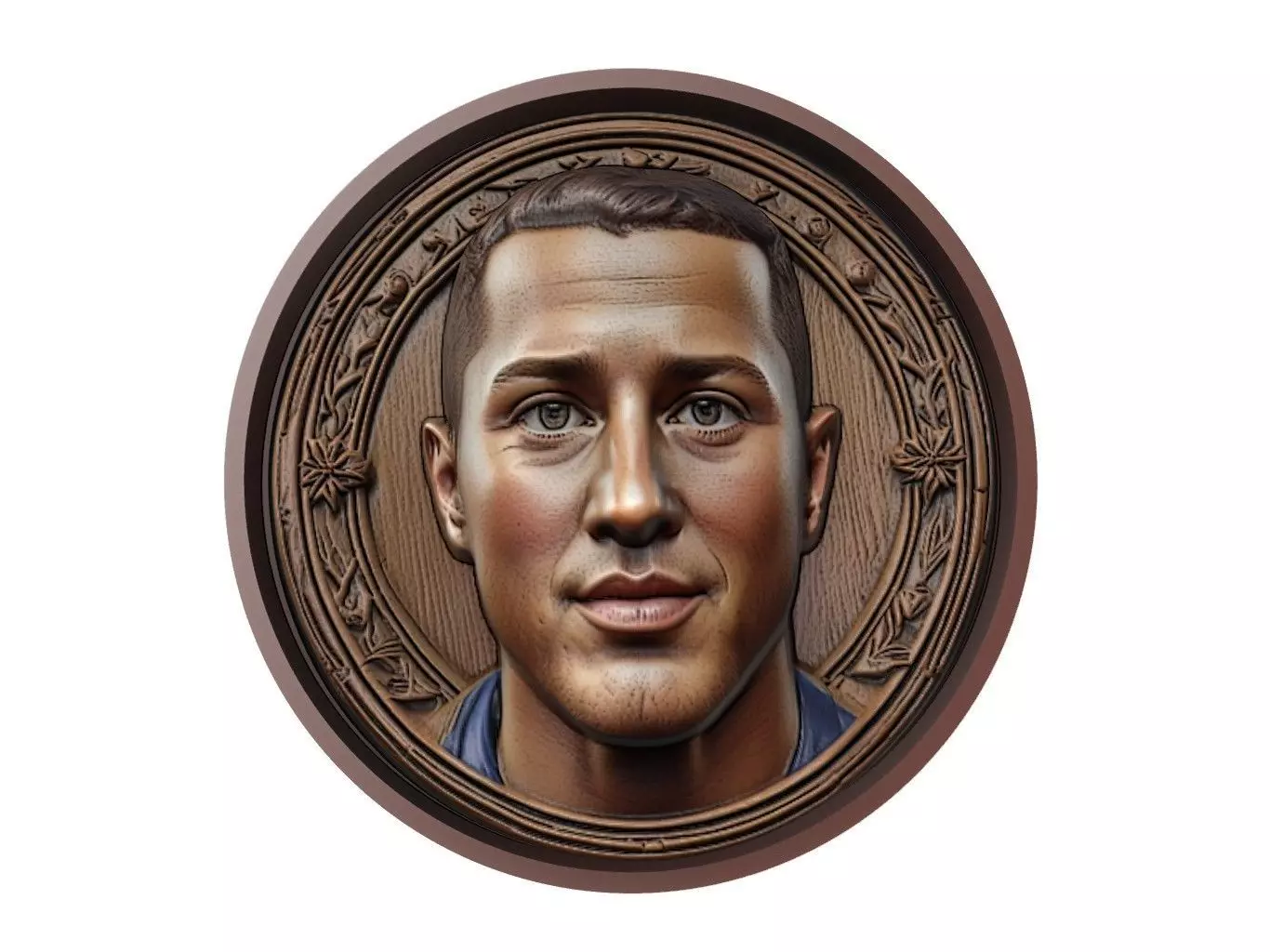 Eden Hazard Footballer Medallion 3D print model