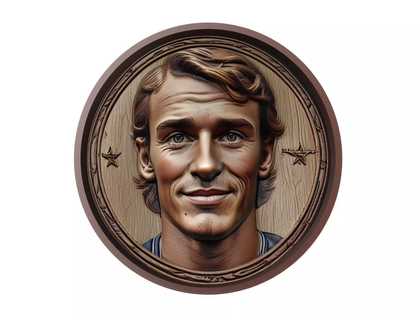 Antoine Griezmann Footballer Medallion 3D print model_0