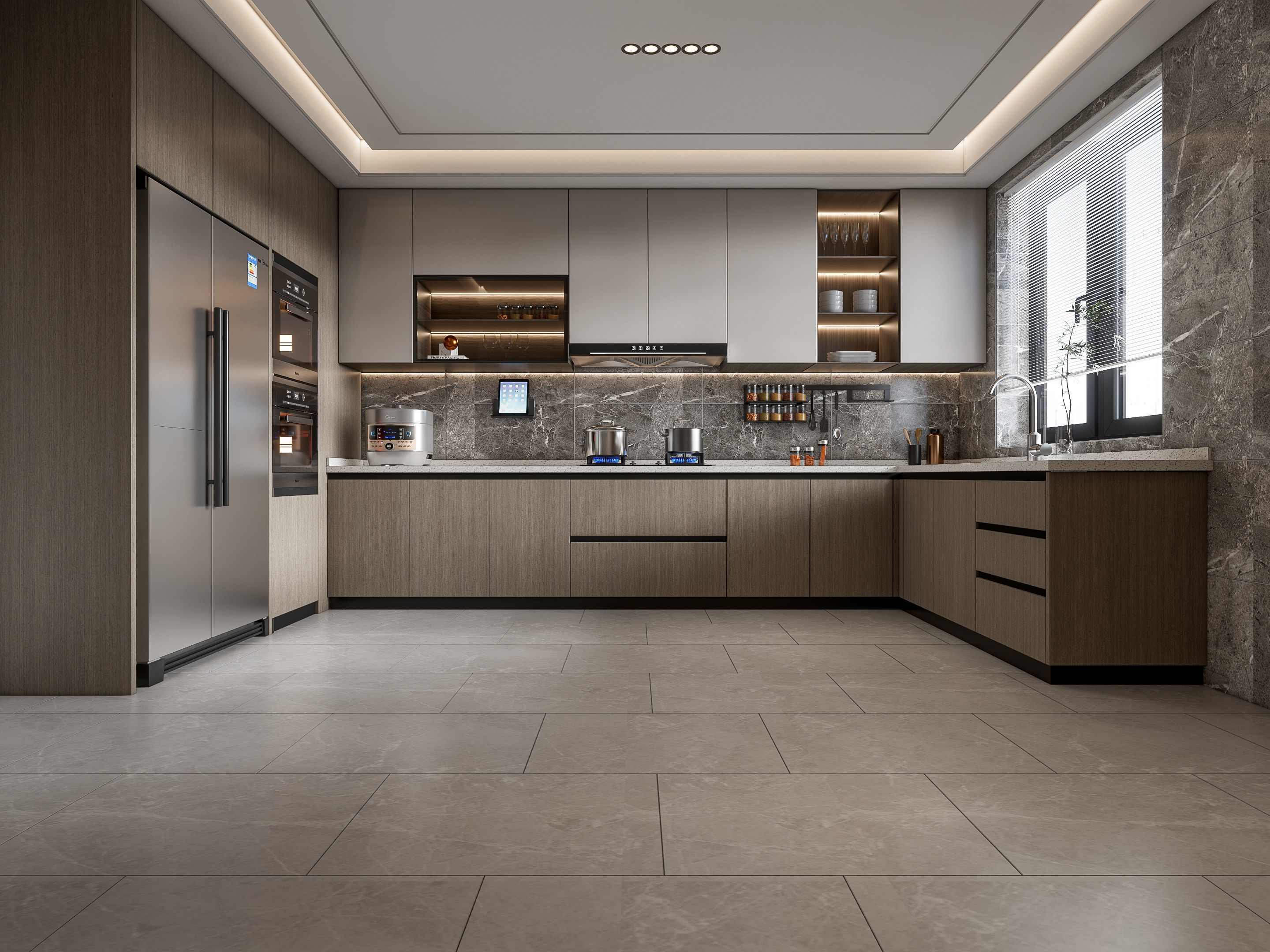 Kitchen Modern interior 108 3D model_15