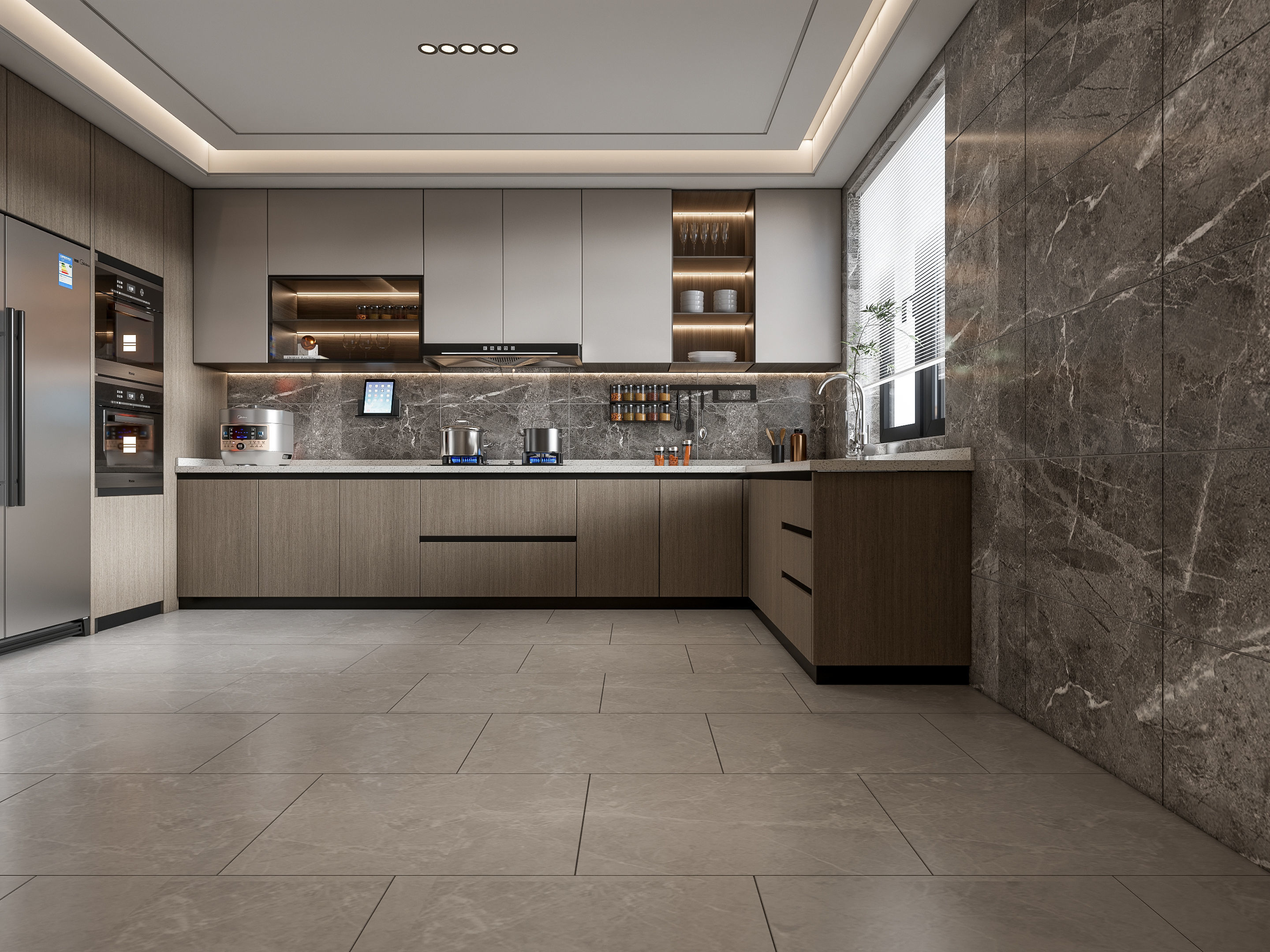 Kitchen Modern interior 108 3D model_14