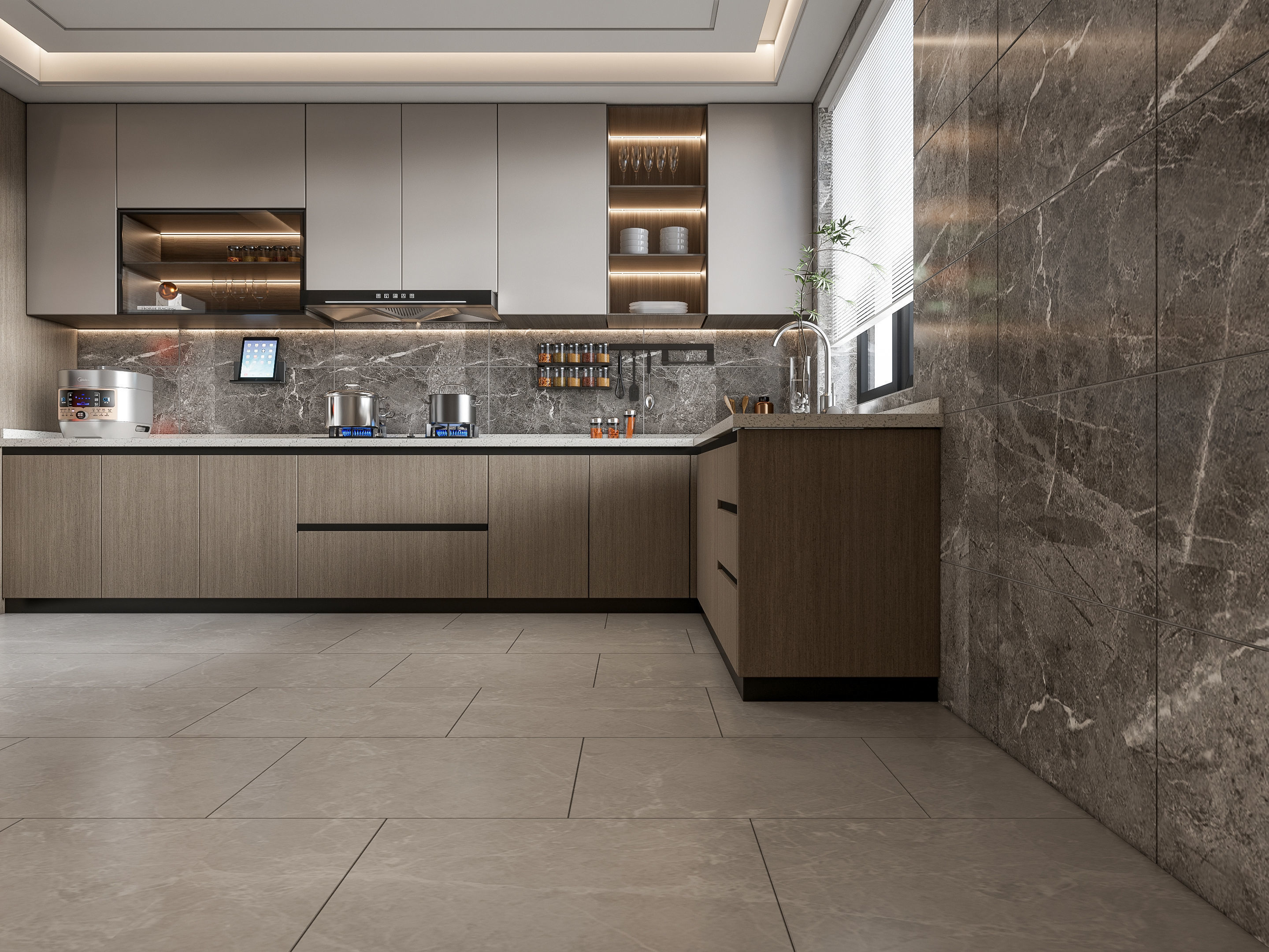 Kitchen Modern interior 108 3D model_12