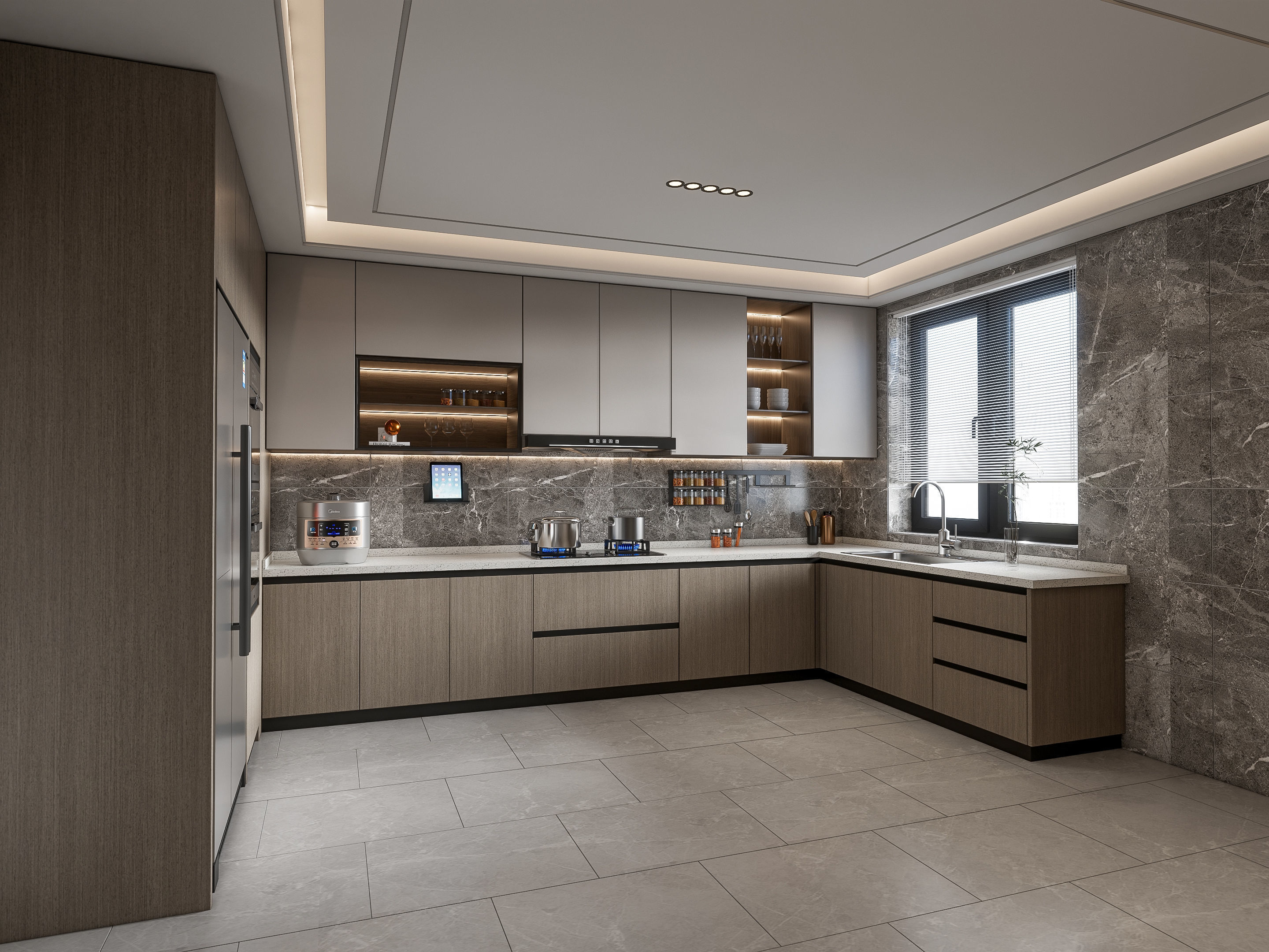Kitchen Modern interior 108 3D model_17