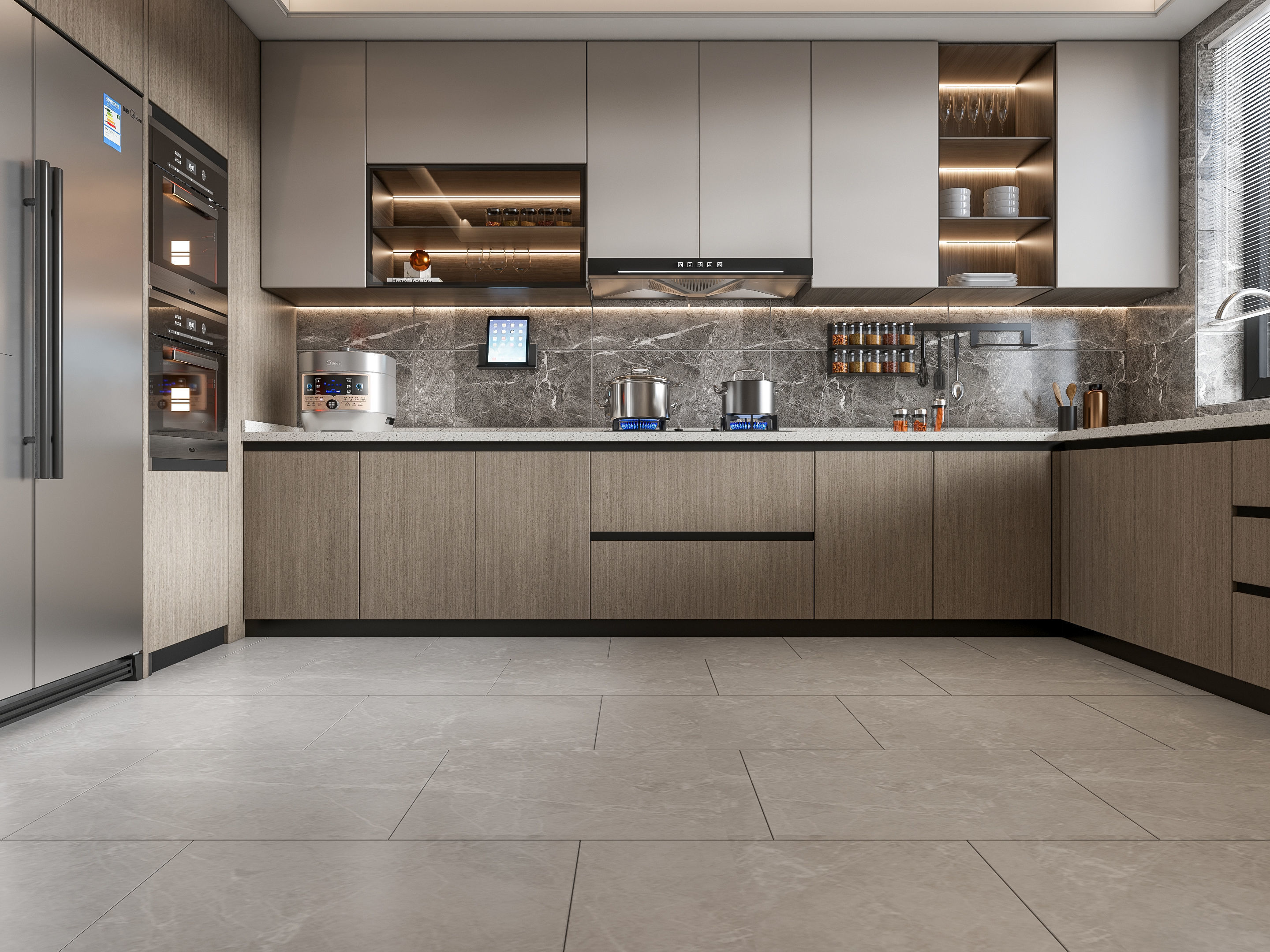 Kitchen Modern interior 108 3D model_10