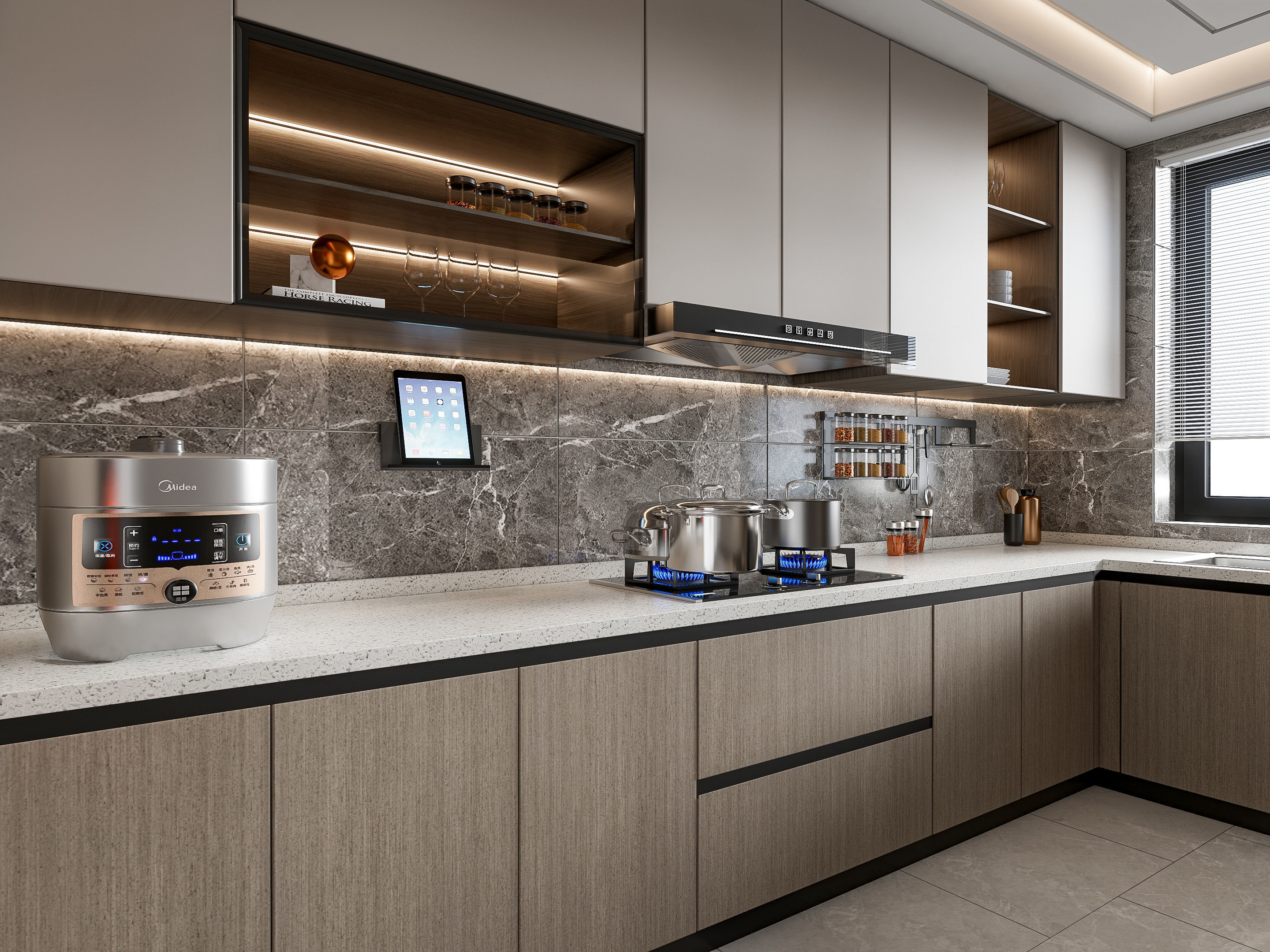 Kitchen Modern interior 108 3D model_4