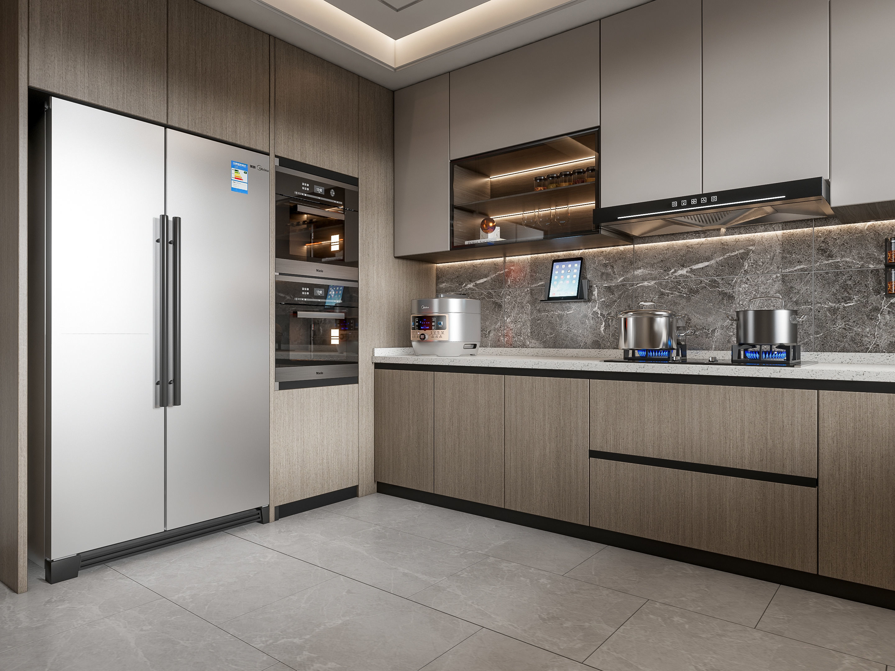 Kitchen Modern interior 108 3D model_8