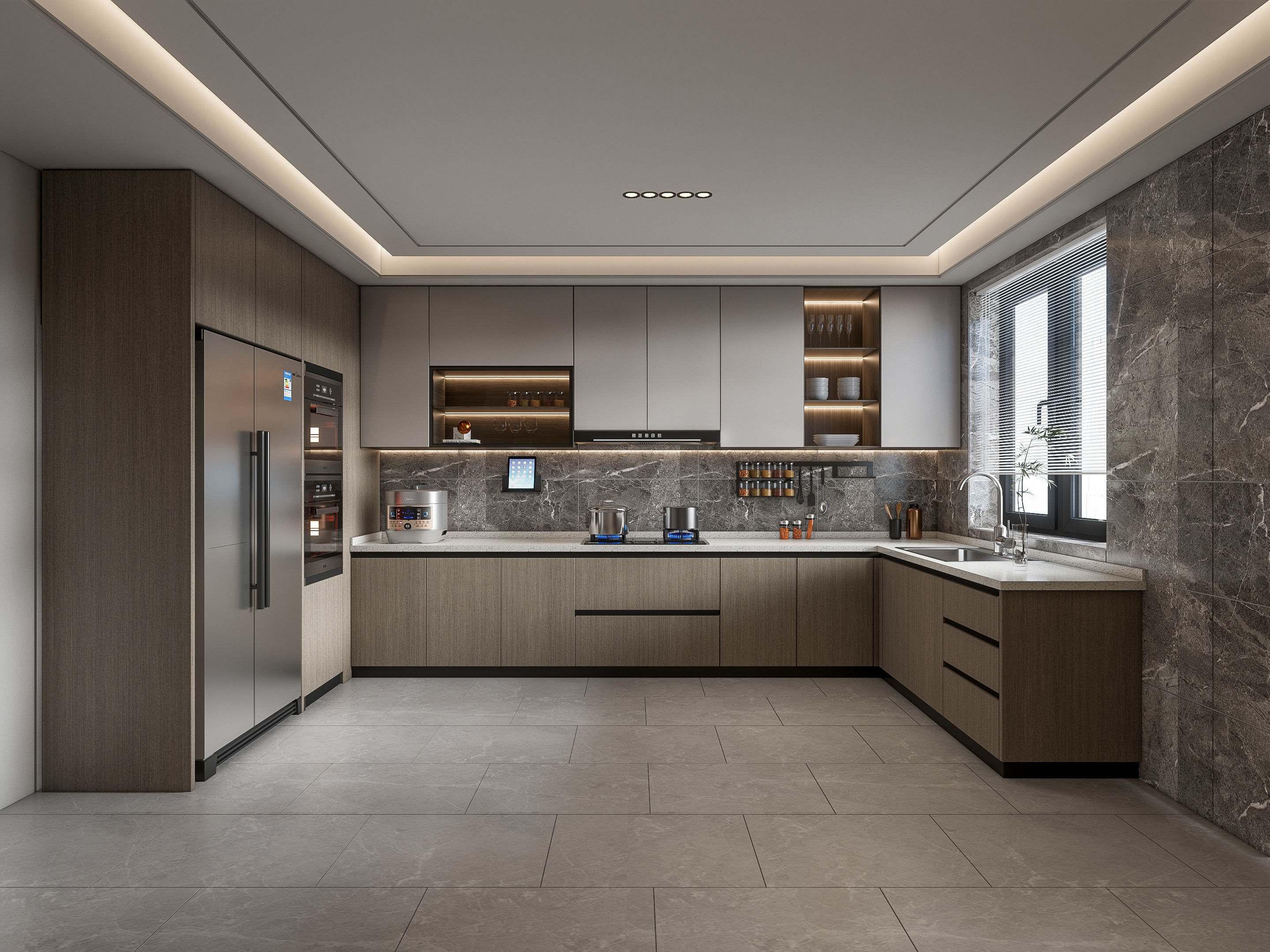Kitchen Modern interior 108 3D model_18