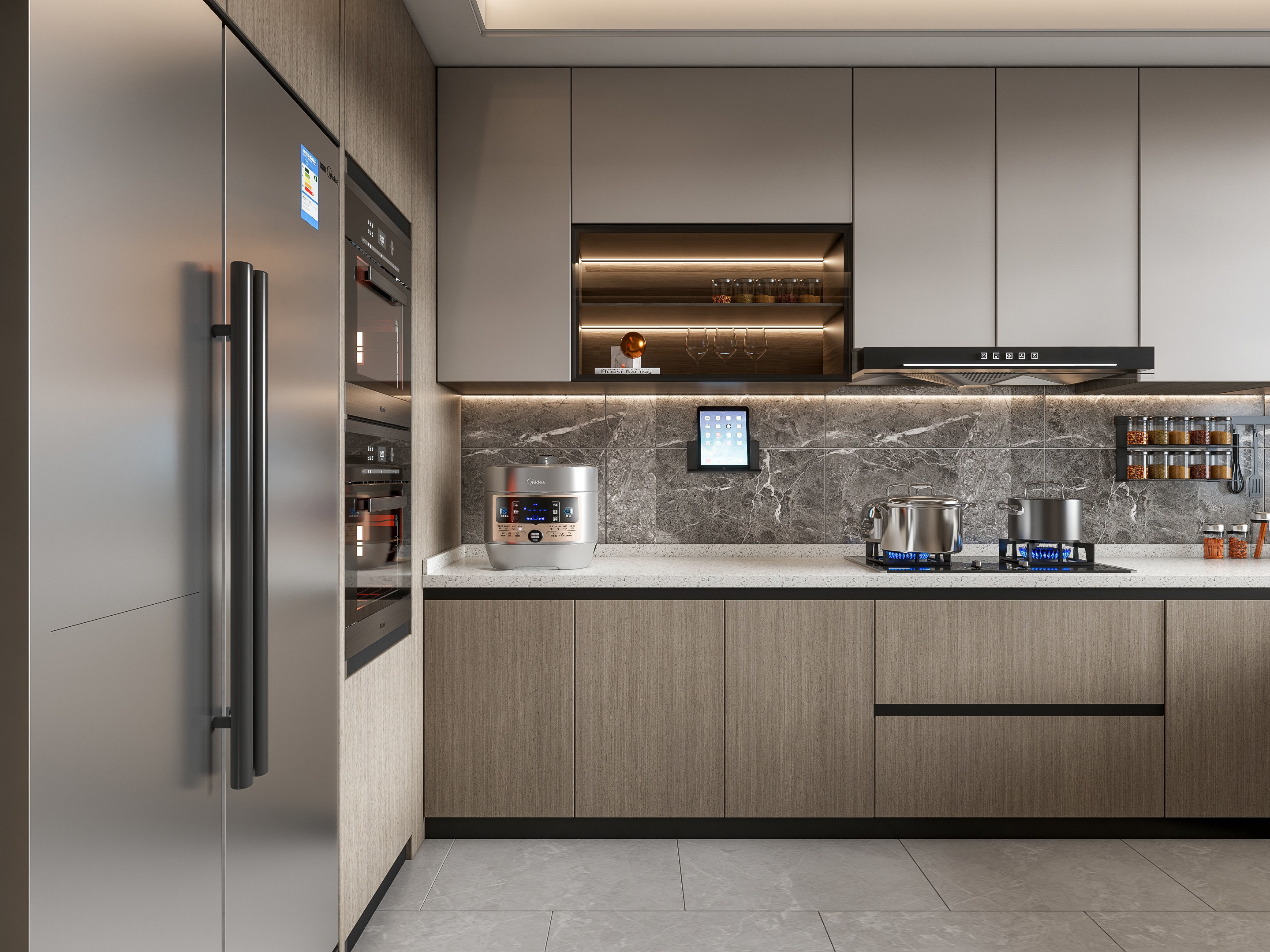 Kitchen Modern interior 108 3D model_6