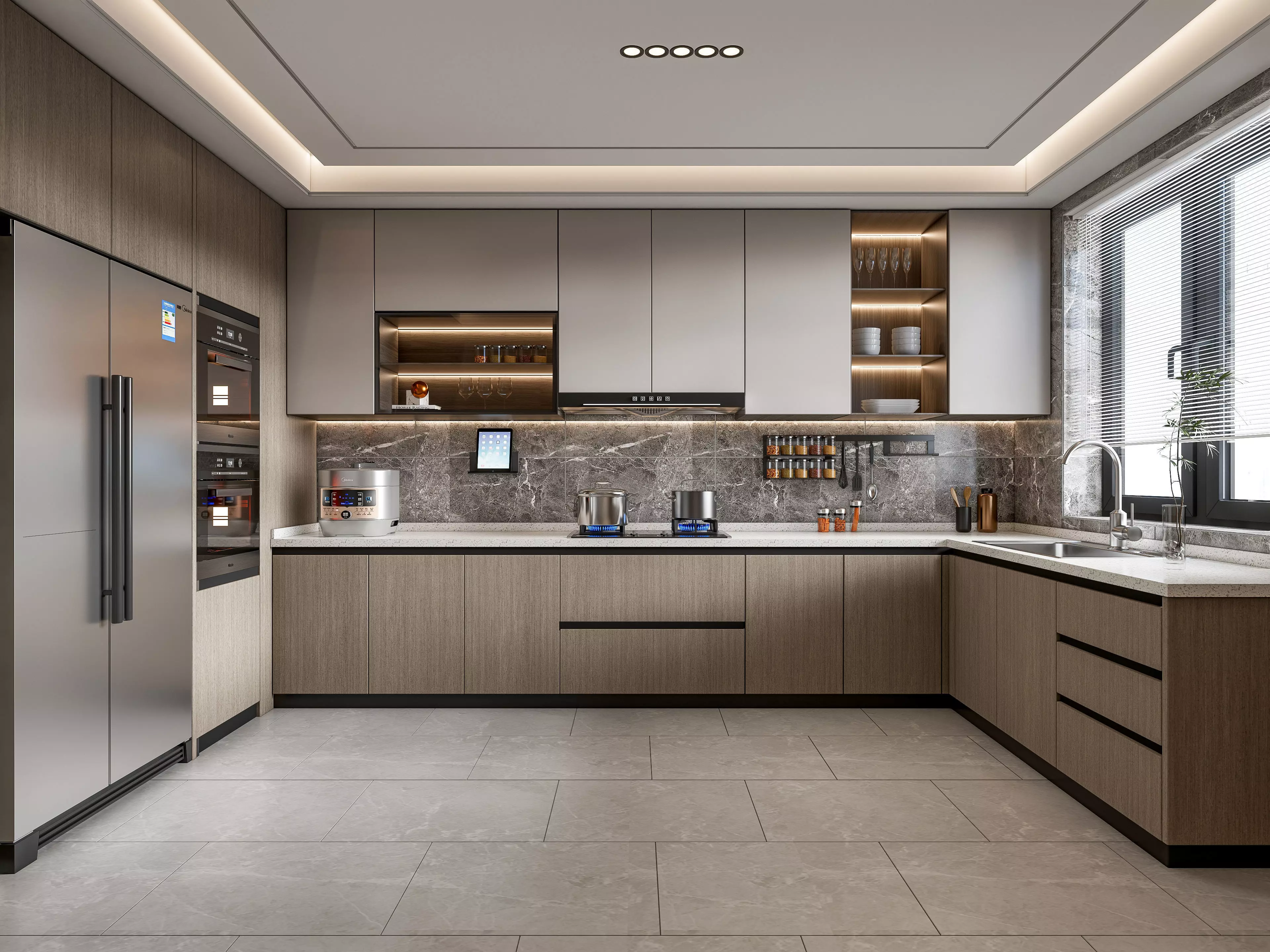 Kitchen Modern interior 108 3D model_0
