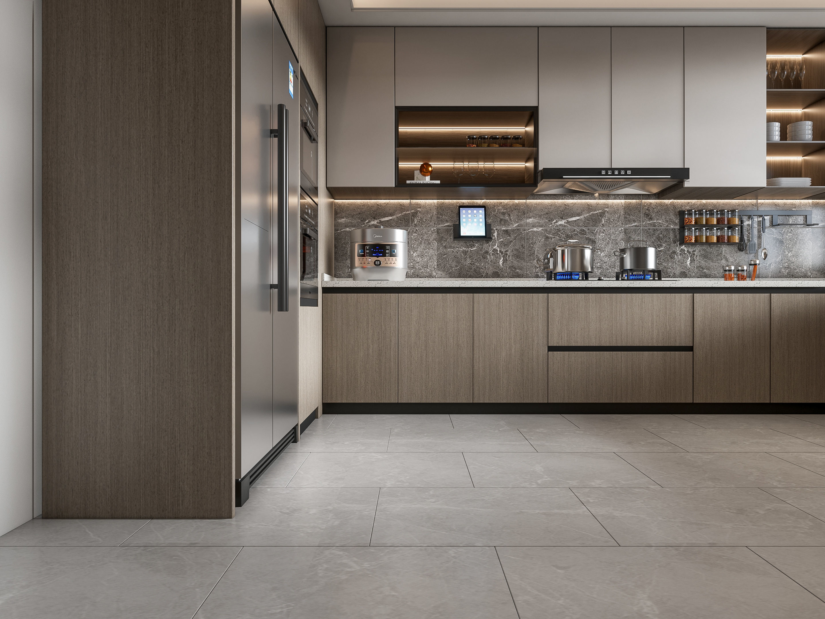 Kitchen Modern interior 108 3D model_11
