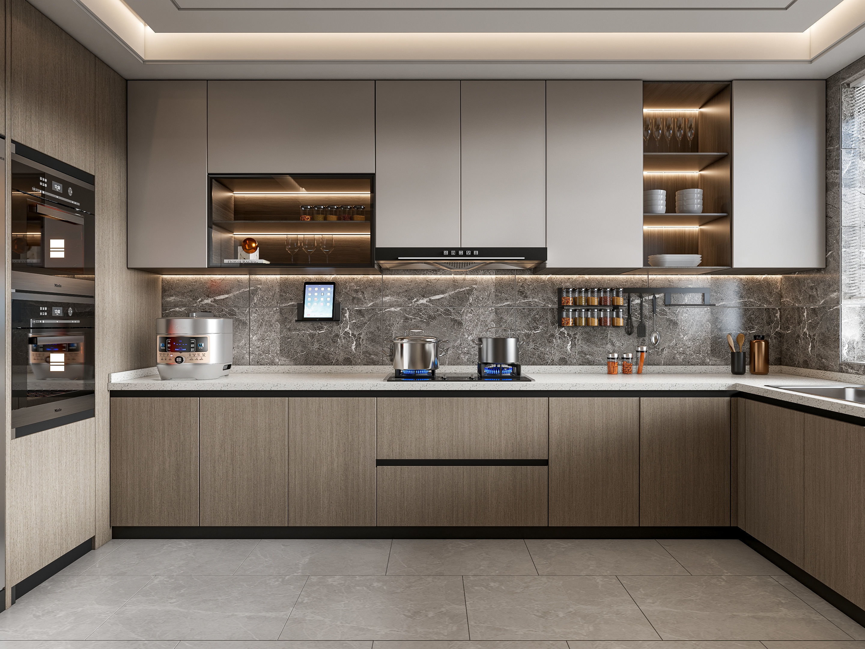 Kitchen Modern interior 108 3D model_5