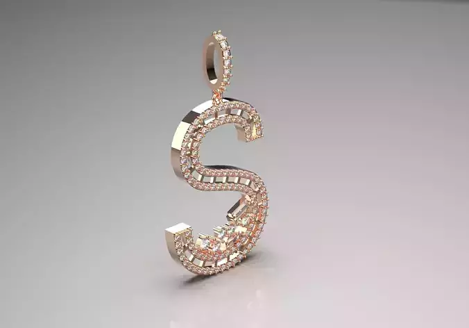 S name pendant jp0241