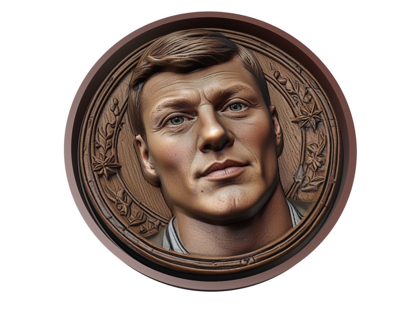 Toni Kroos Footballer Medallion 3D print model_1