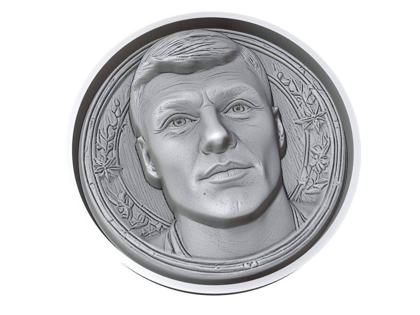 Toni Kroos Footballer Medallion 3D print model_3