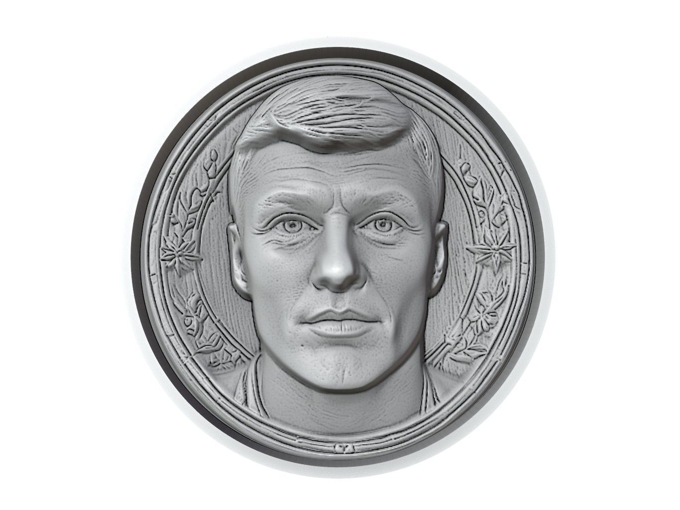 Toni Kroos Footballer Medallion 3D print model_2