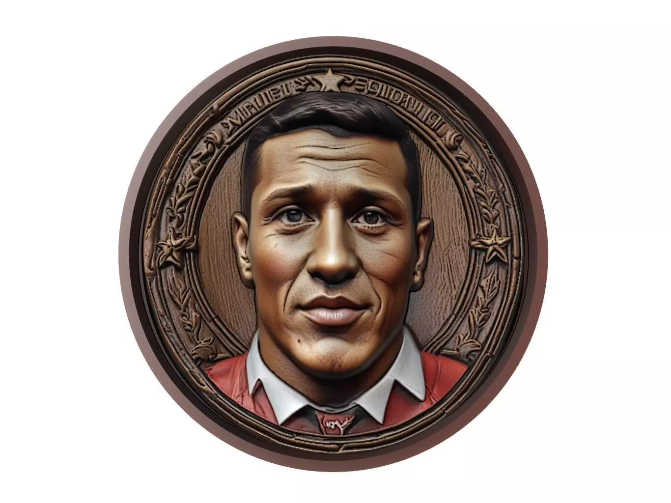 Alexis Sanchez Footballer Medallion 3D print model_0