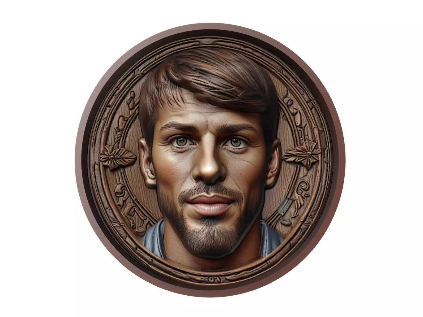 Gerard Pique Footballer Medallion 3D print model_0