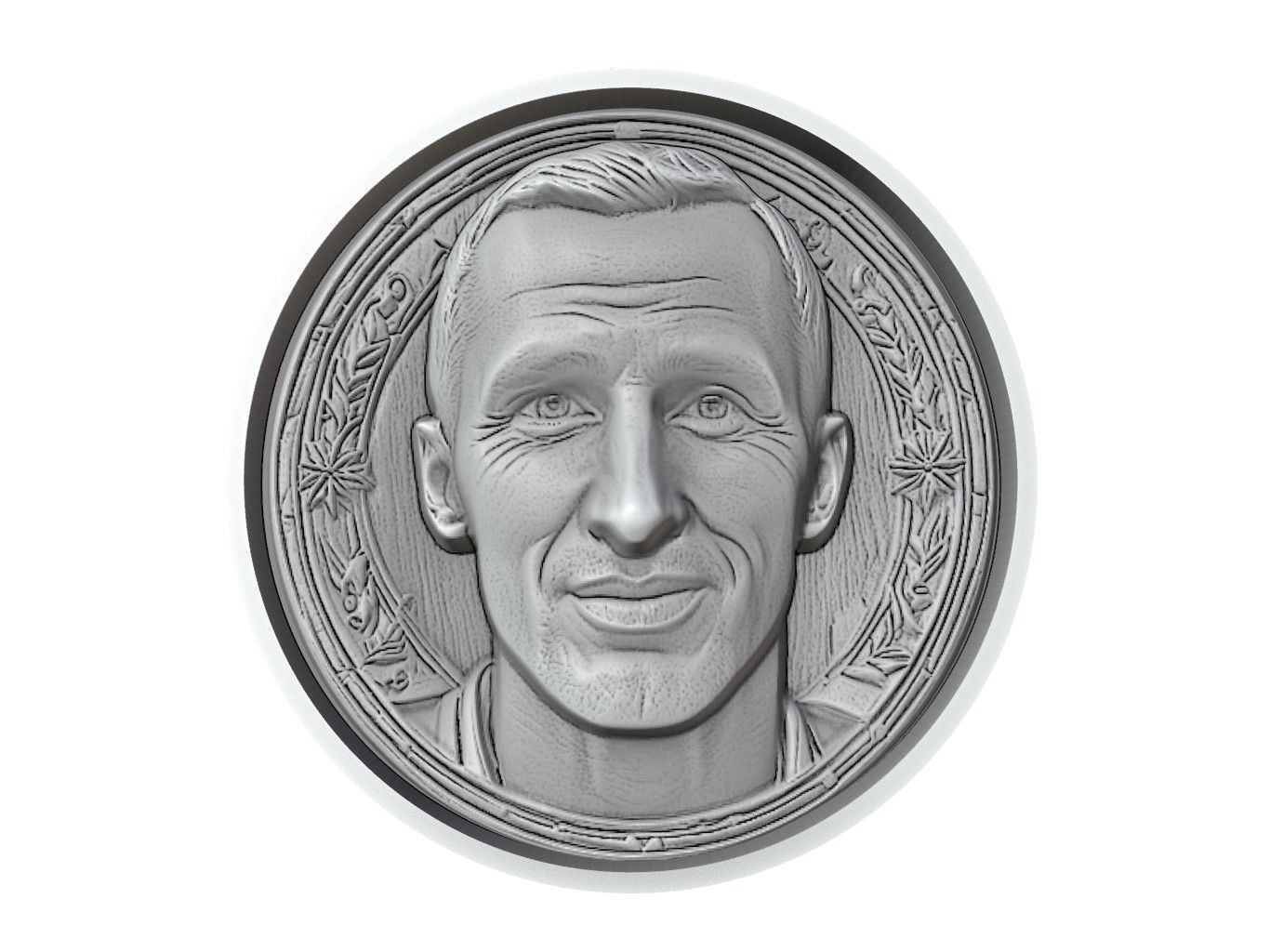 Giorgio Chiellini Footballer Medallion 3D print model_2