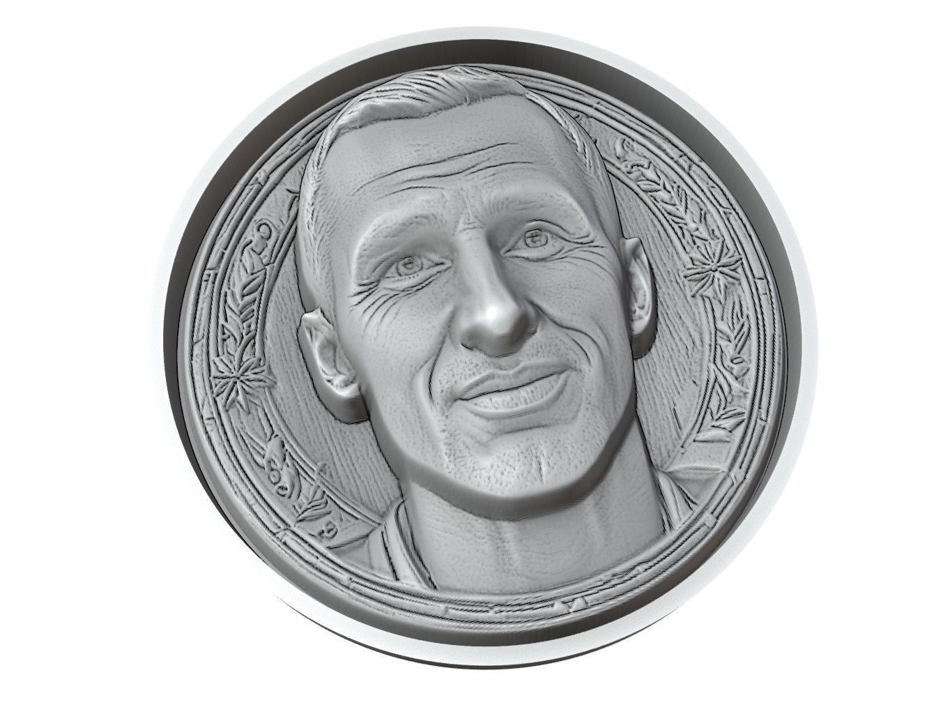 Giorgio Chiellini Footballer Medallion 3D print model_3