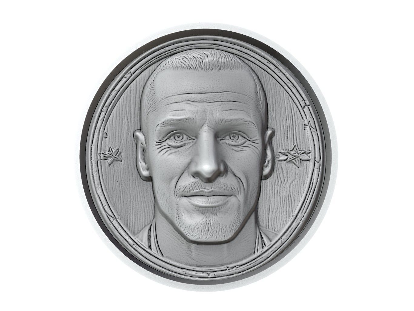 Leonardo Bonucci Footballer Medallion 3D print model_2