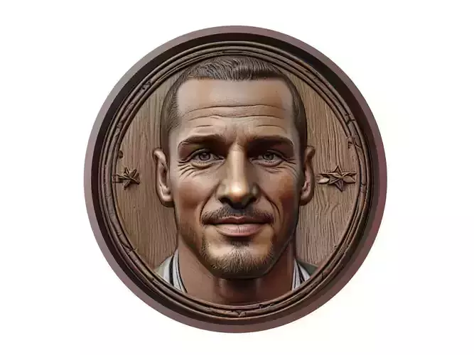 Leonardo Bonucci Footballer Medallion 3D print model