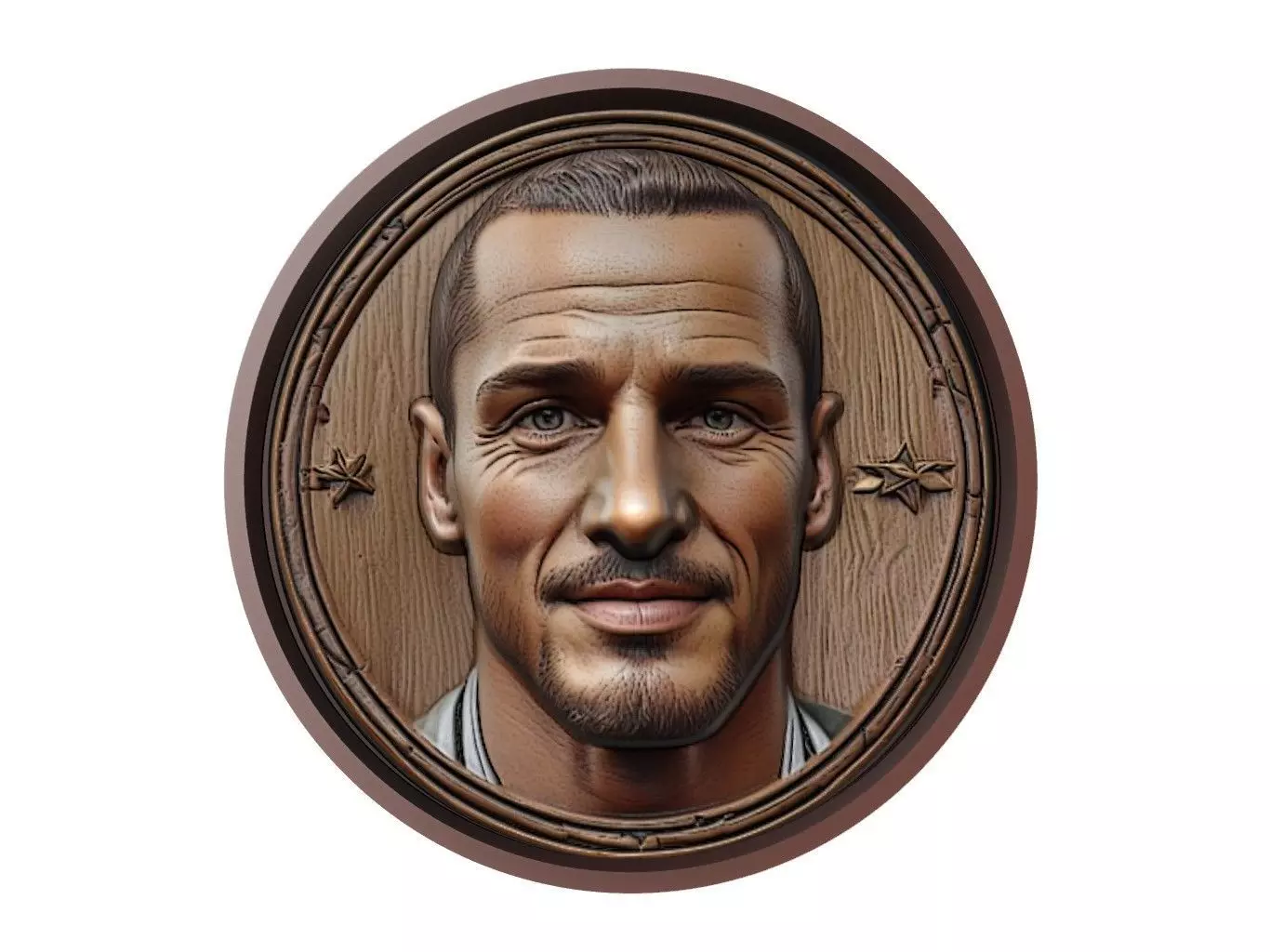 Leonardo Bonucci Footballer Medallion 3D print model_0