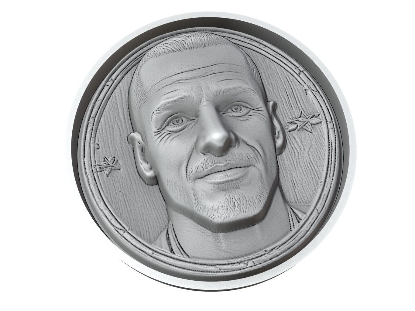 Leonardo Bonucci Footballer Medallion 3D print model_3