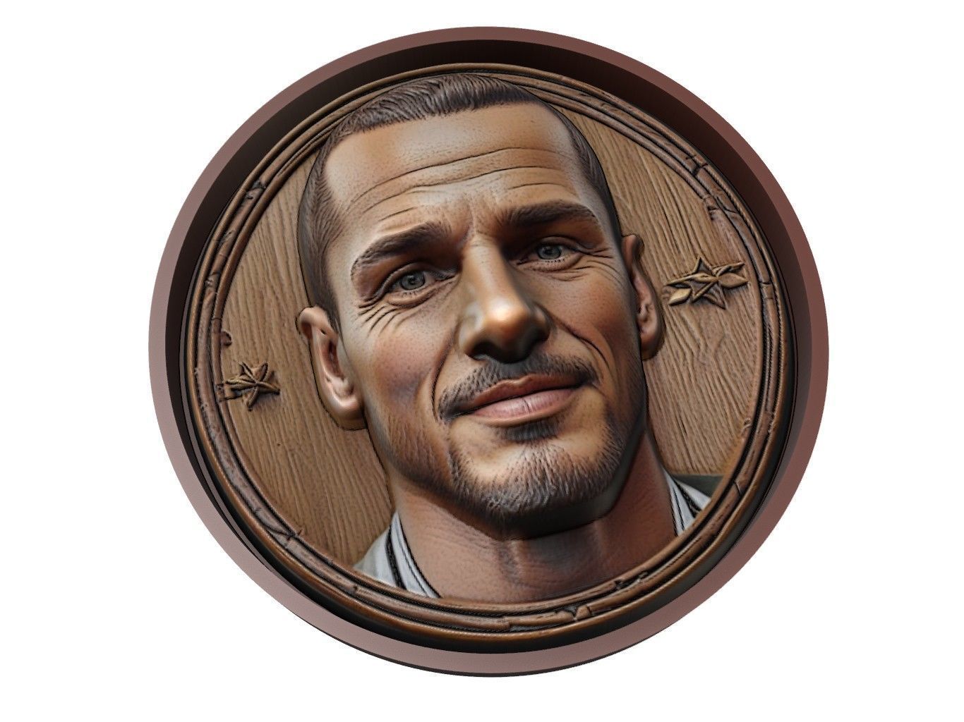 Leonardo Bonucci Footballer Medallion 3D print model_1